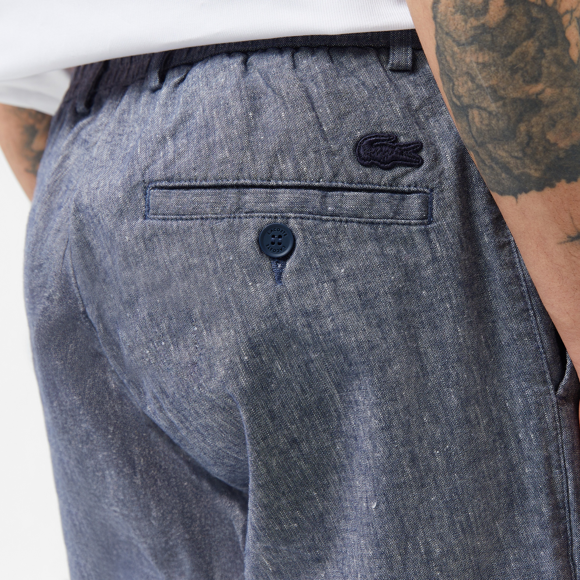 Lacoste Erkek Slim Fit Lacivert Pantolon