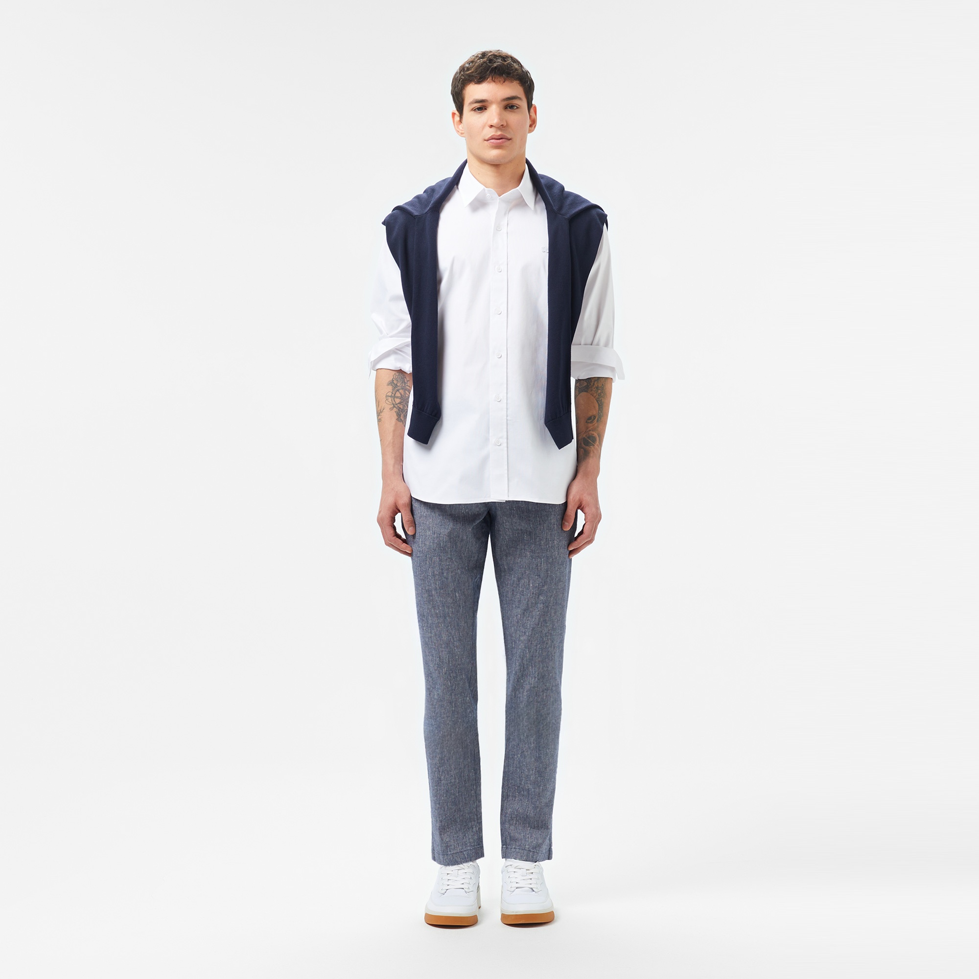 Lacoste Erkek Slim Fit Lacivert Pantolon