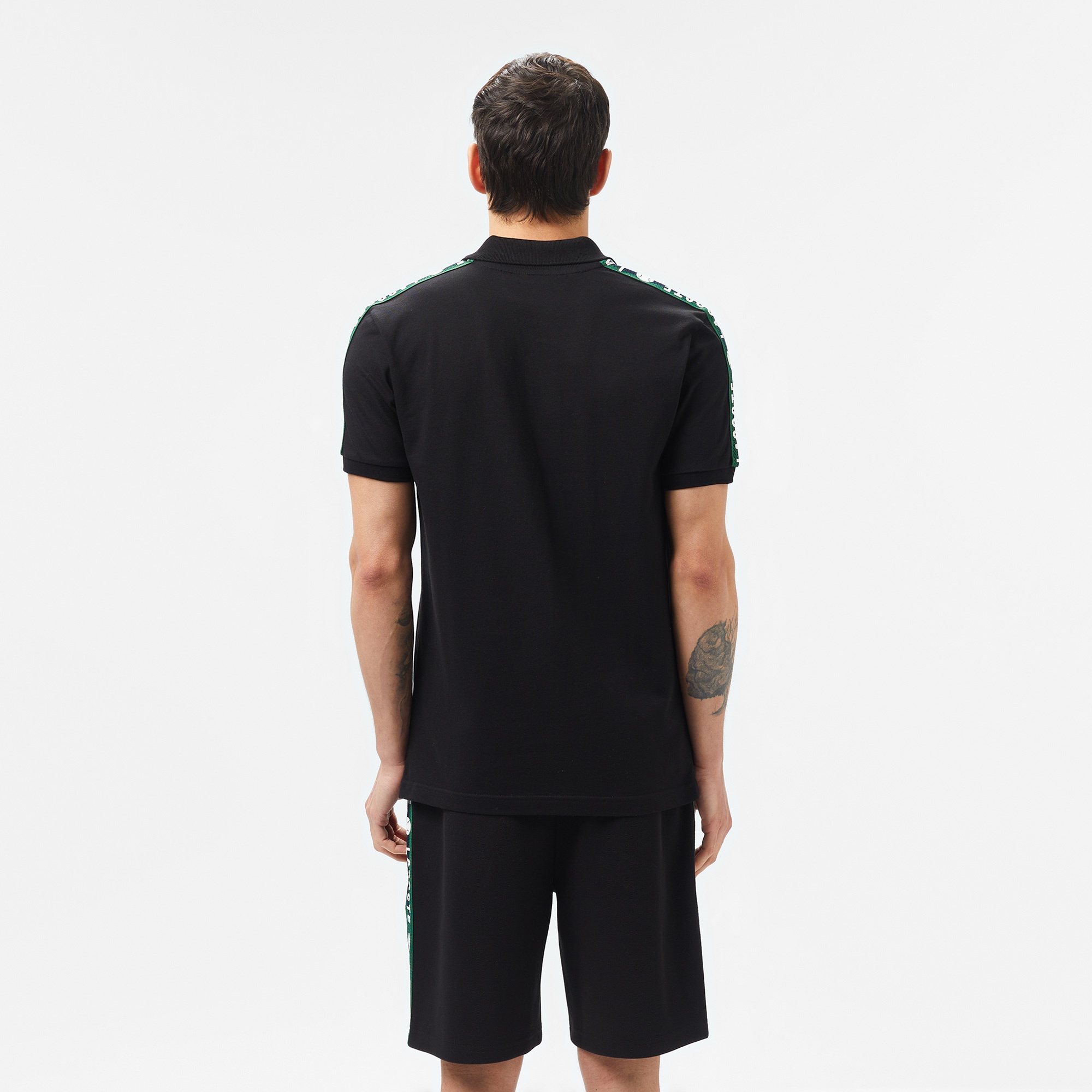 Lacoste Erkek Regular Fit Baskılı Siyah Polo