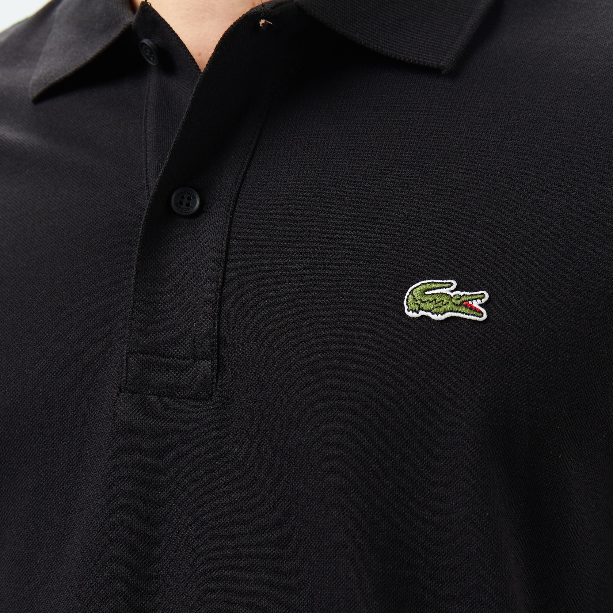 Lacoste Erkek Regular Fit Baskılı Siyah Polo