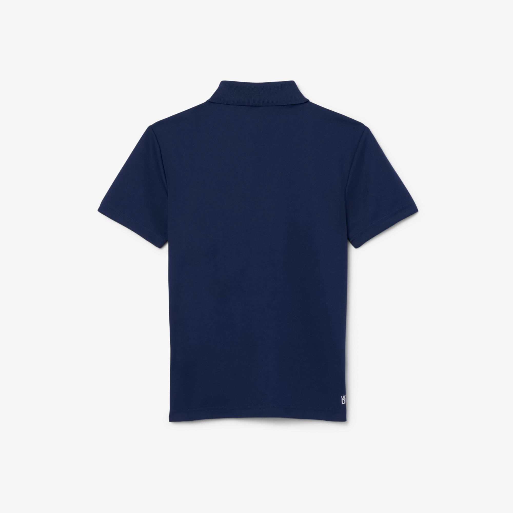 Lacoste SPORT Çocuk Baskılı Lacivert Polo görsel 6