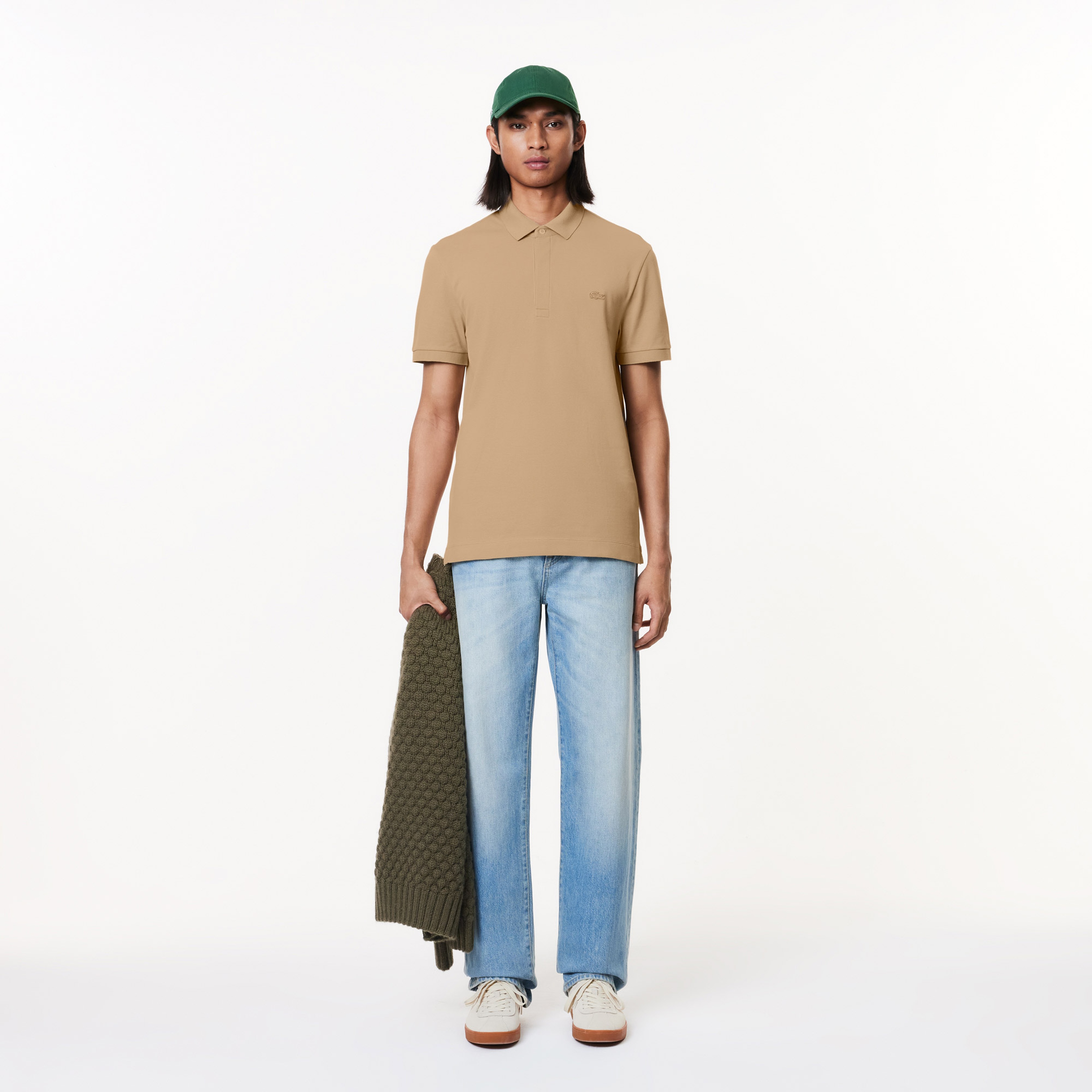 Erkek Regular Fit Bej Paris Polo