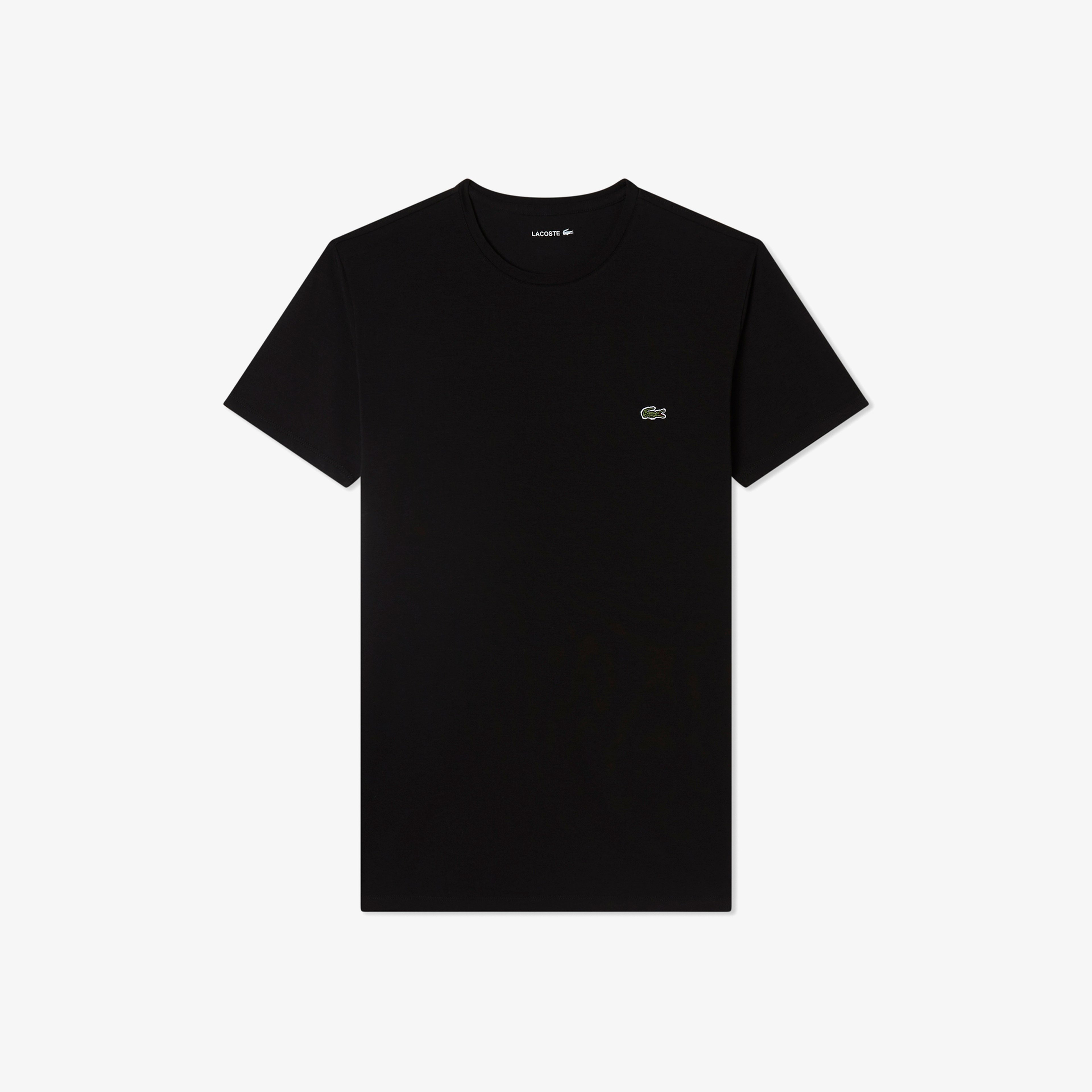 Erkek Slim Fit Bisiklet Yaka Siyah T-Shirt