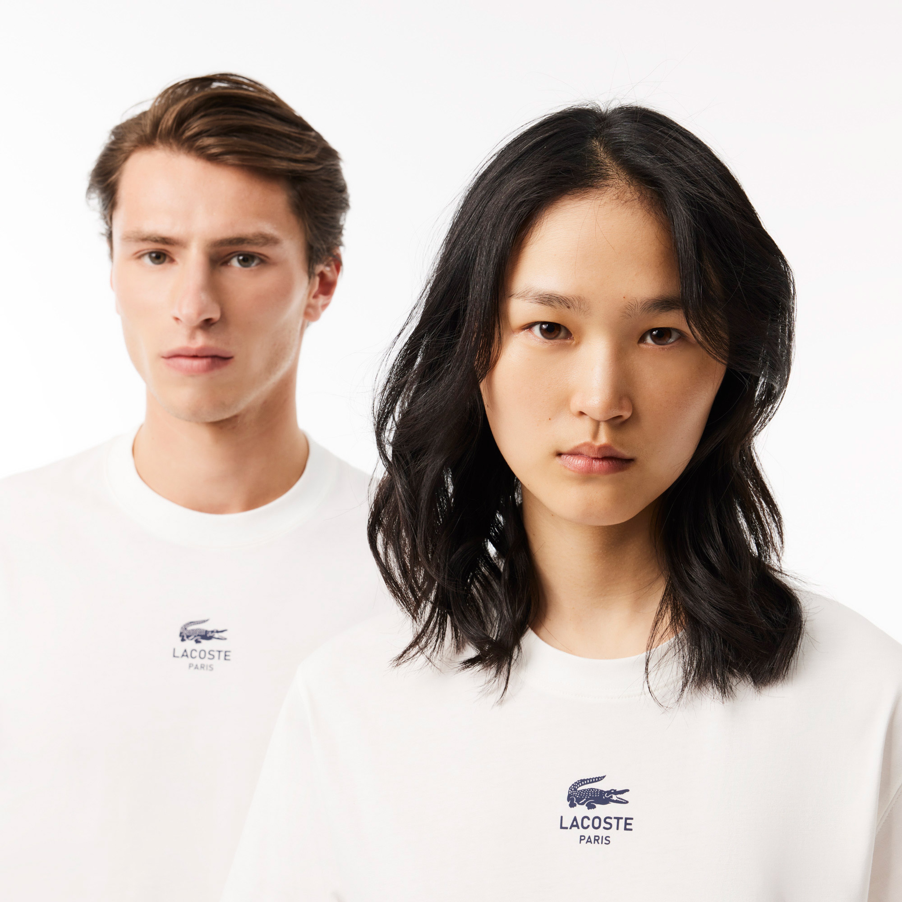 Signature Unisex Classic Fit Bisiklet Yaka Baskılı Beyaz T-Shirt