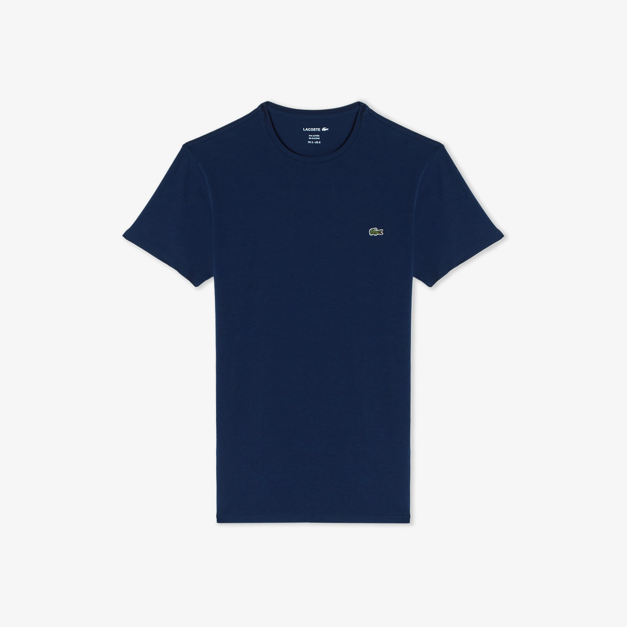Erkek Slim Fit Bisiklet Yaka Lacivert T-Shirt