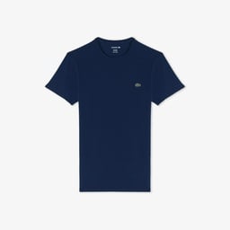 Erkek Slim Fit Bisiklet Yaka Lacivert T-Shirt Lacivert