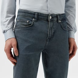Erkek Slim Fit Lacivert Jean Pantolon Lacivert