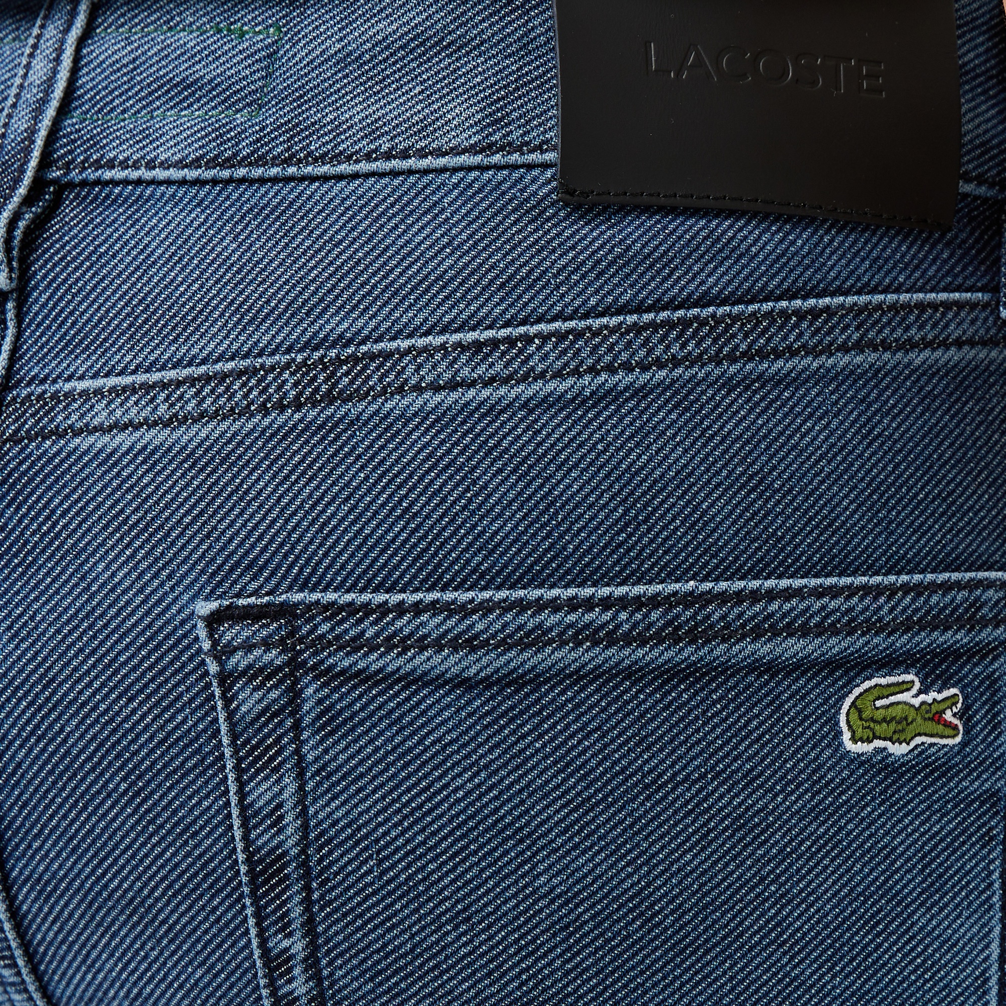 Lacoste Erkek Slim Fit Mavi Jean Pantolon