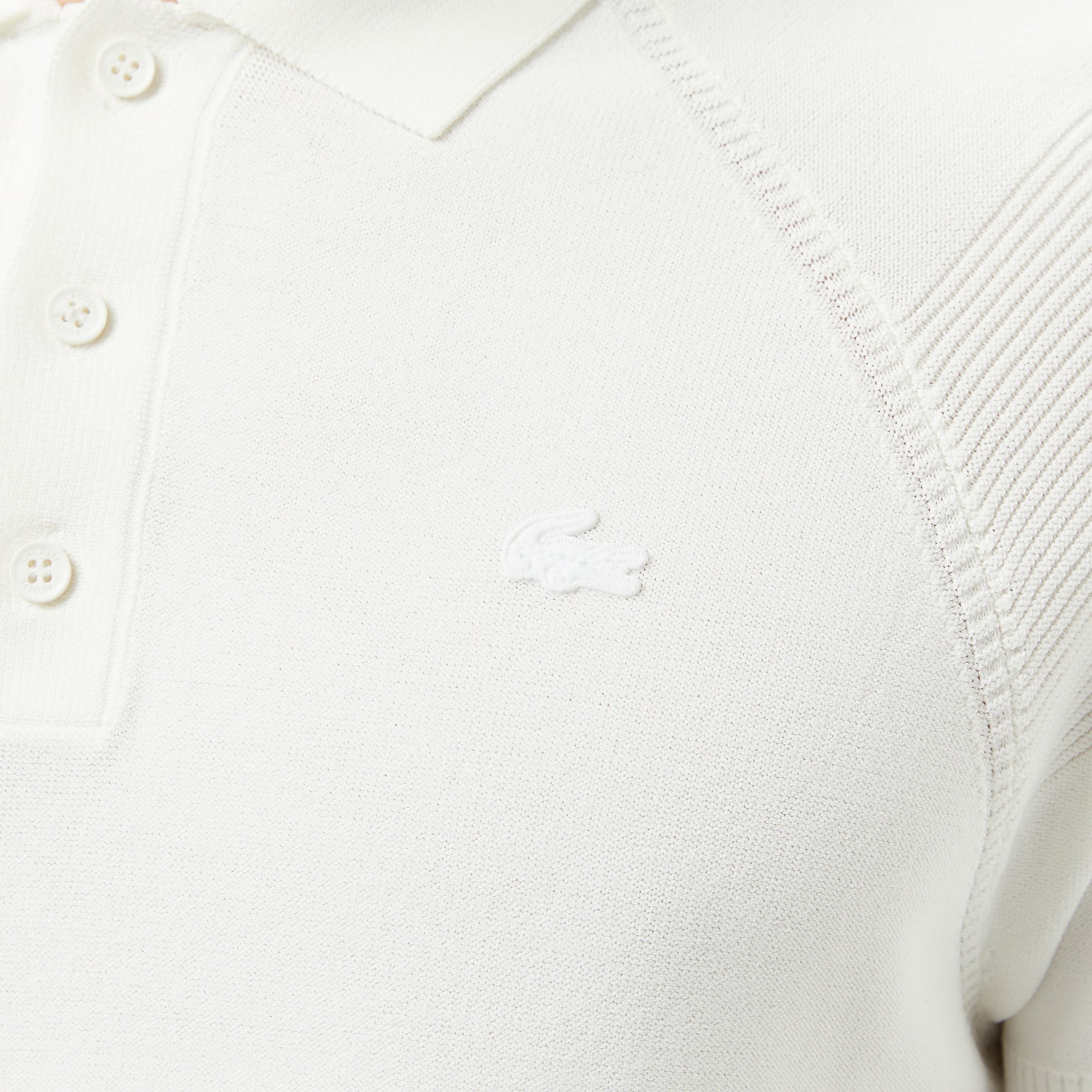 Lacoste Erkek Regular Fit Kısa Kollu Polo Yaka Beyaz Triko