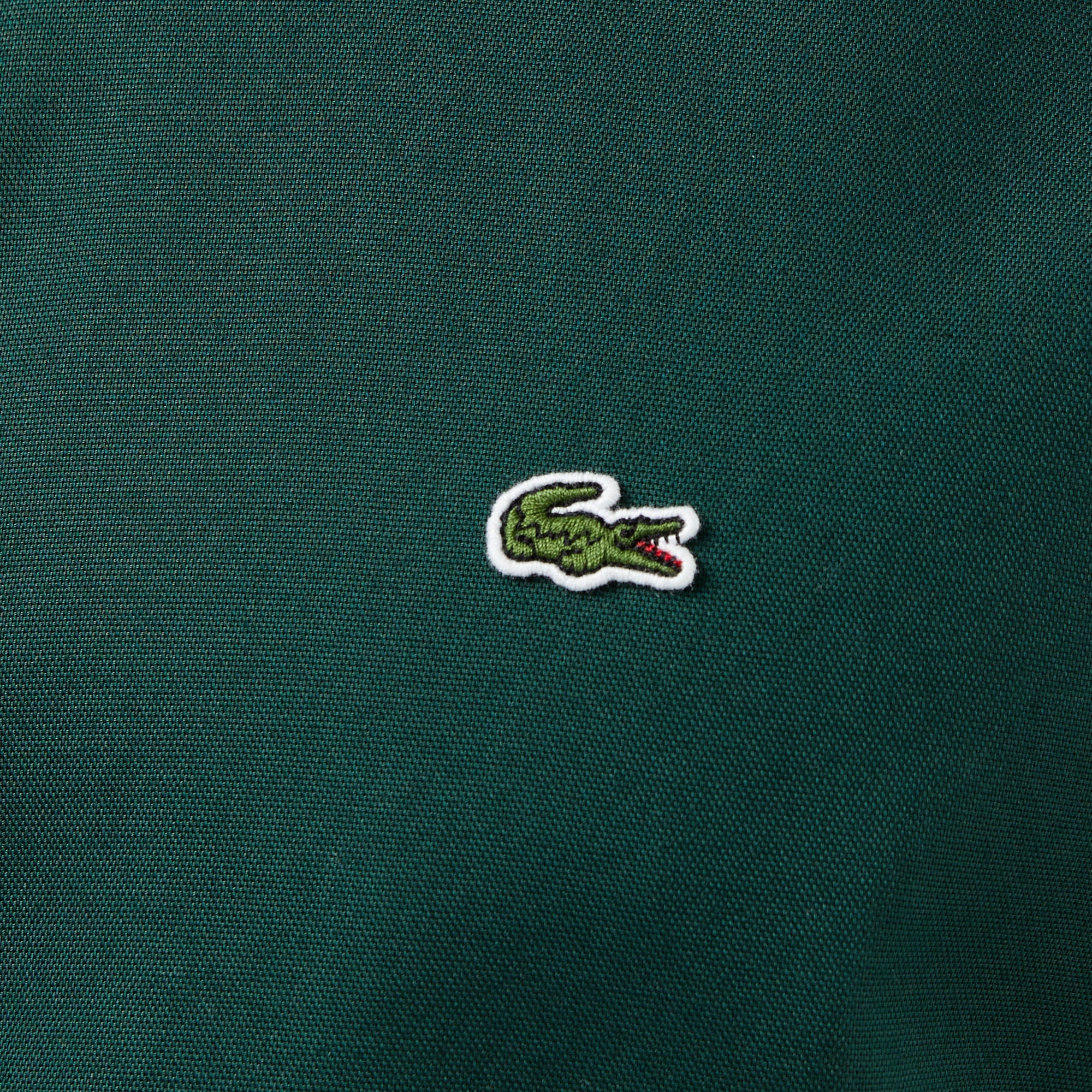 Lacoste Erkek Slim Fit Düğmeli Yaka Koyu Yeşil Gömlek