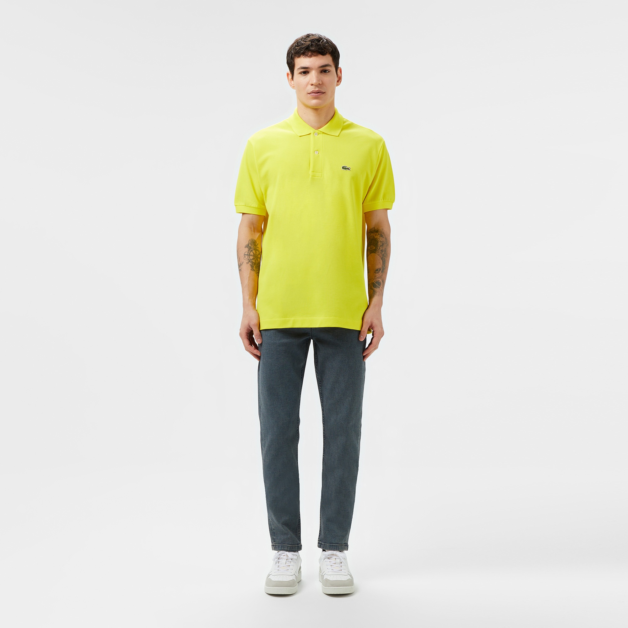 Lacoste L.12.12 Erkek Classic Fit Sarı Polo