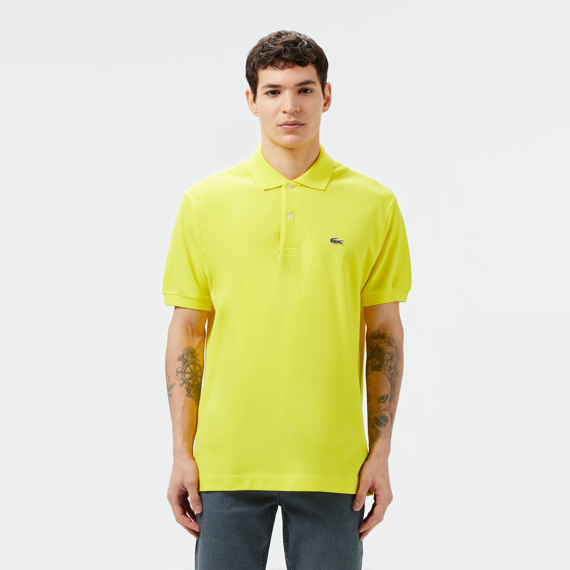 Lacoste L.12.12 Erkek Classic Fit Sarı Polo