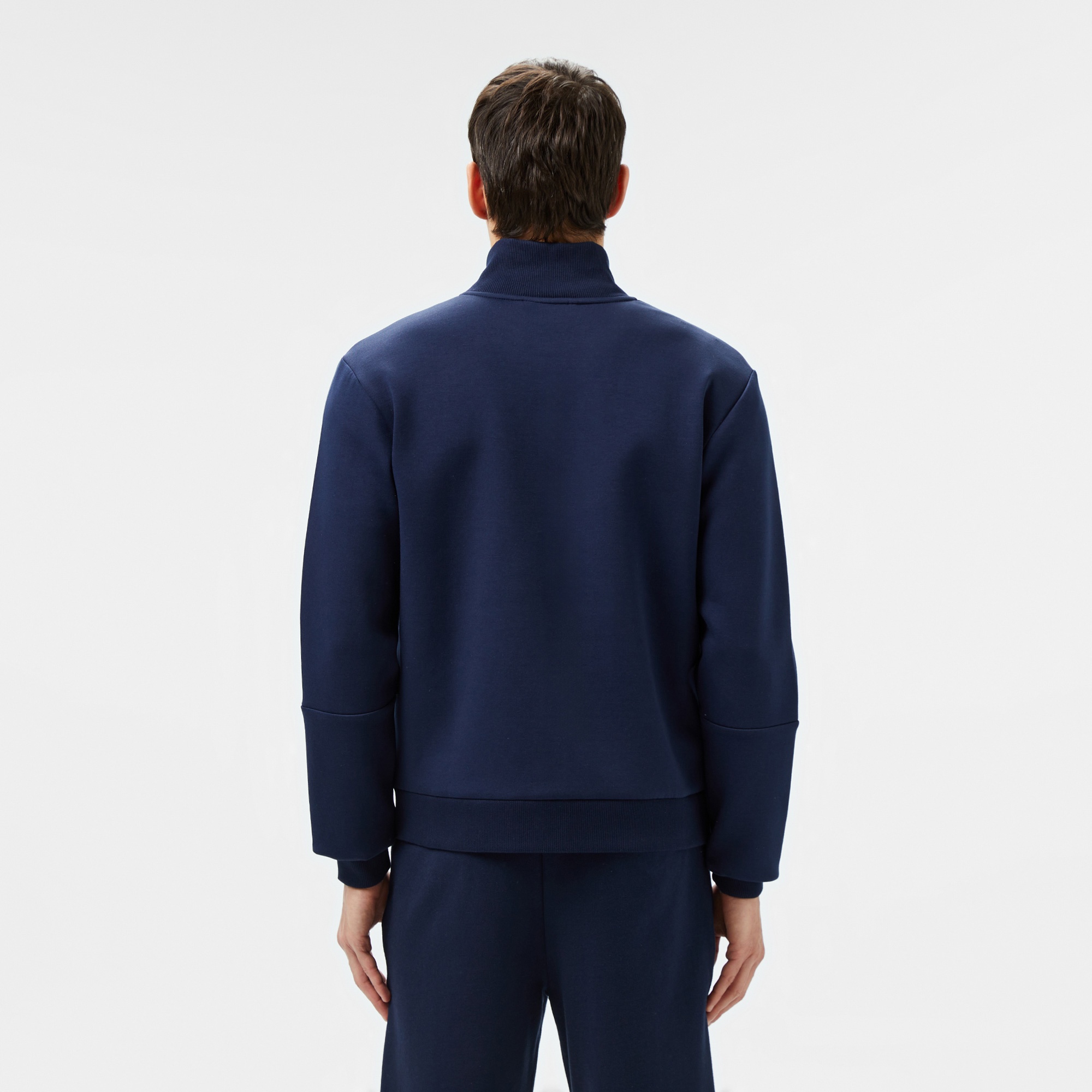 Lacoste Erkek Slim Fit Fermuarlı Lacivert Sweatshirt