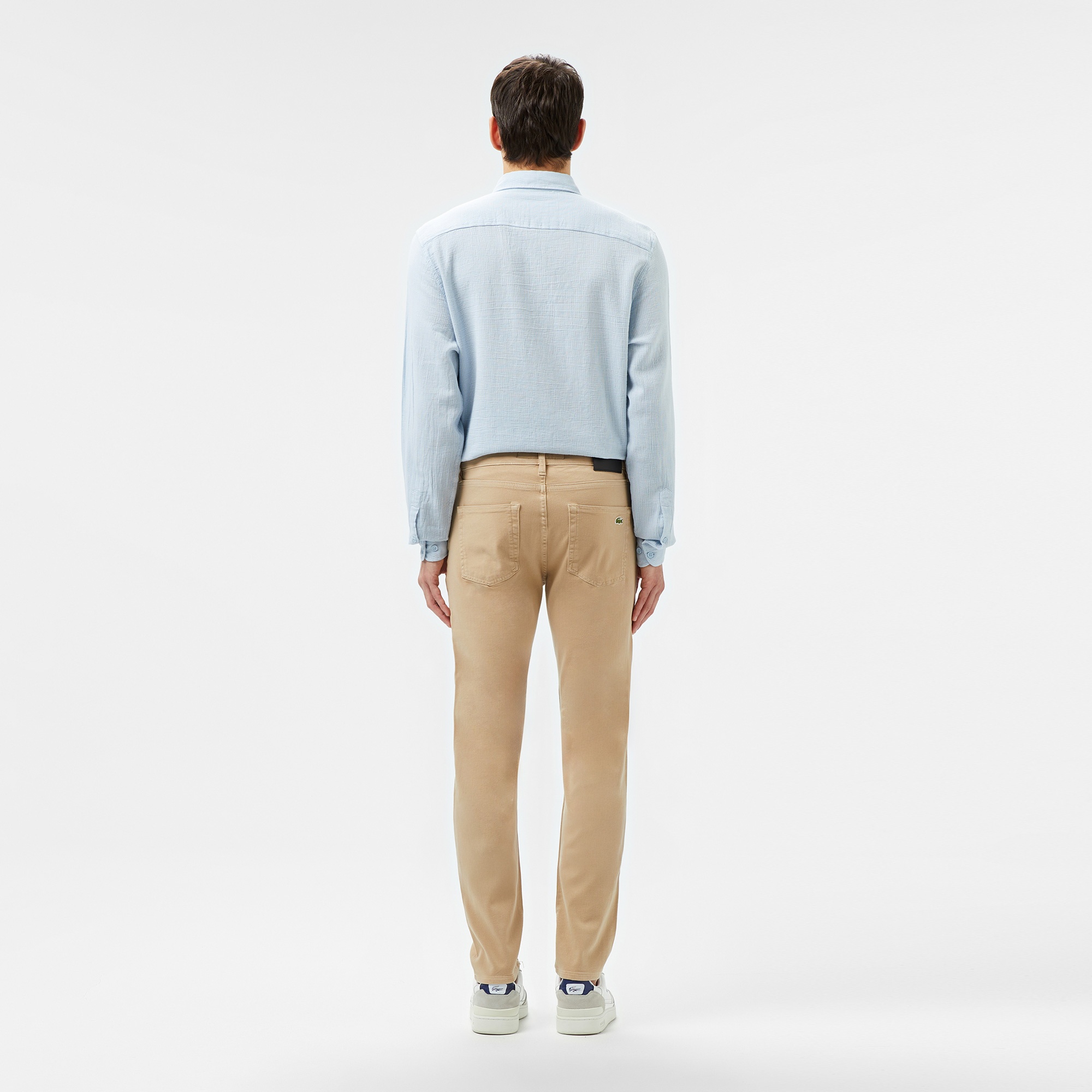 Lacoste Erkek Slim Fit Bej Jean Pantolon