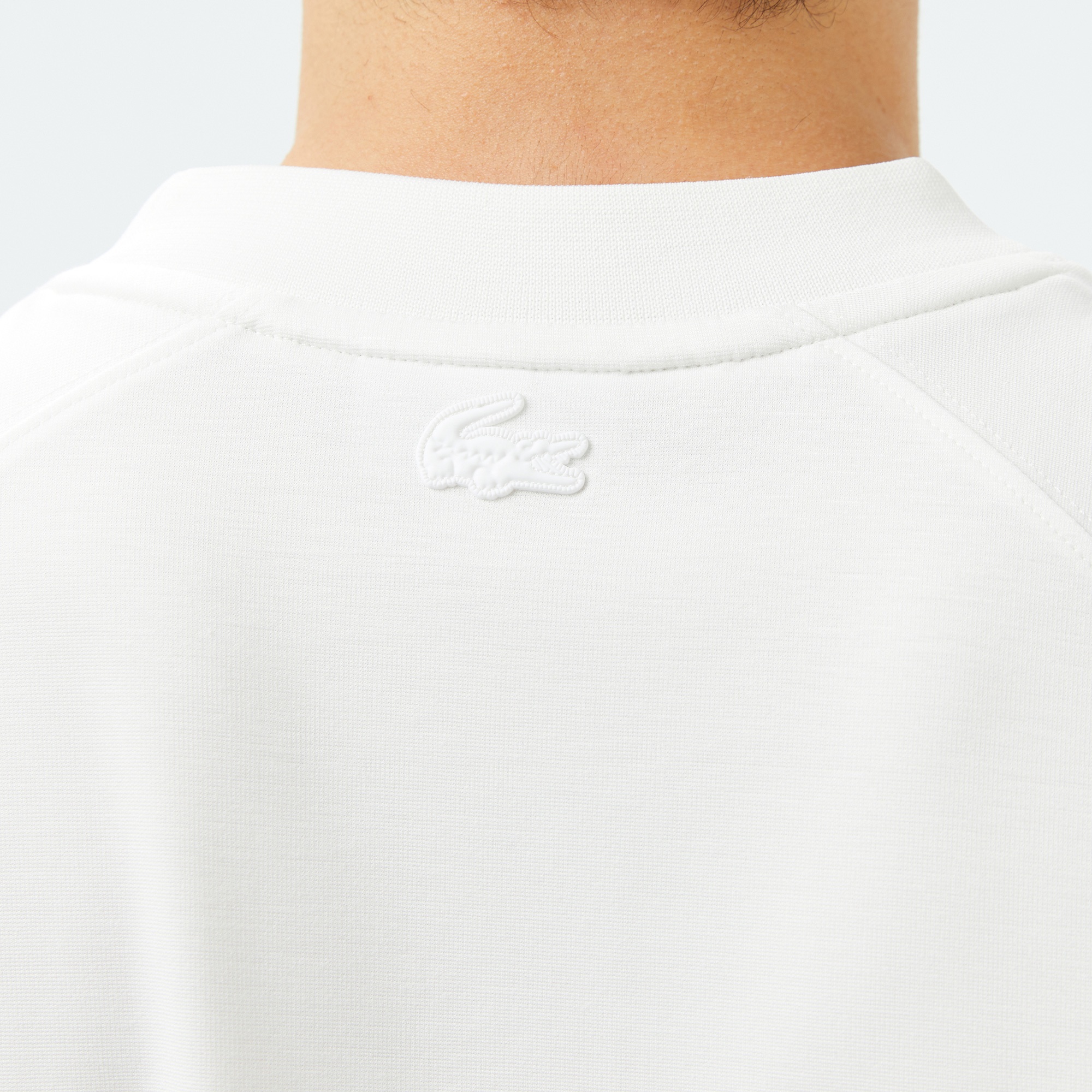 Lacoste Erkek Oversize Fit Bisiklet Yaka Beyaz T-Shirt