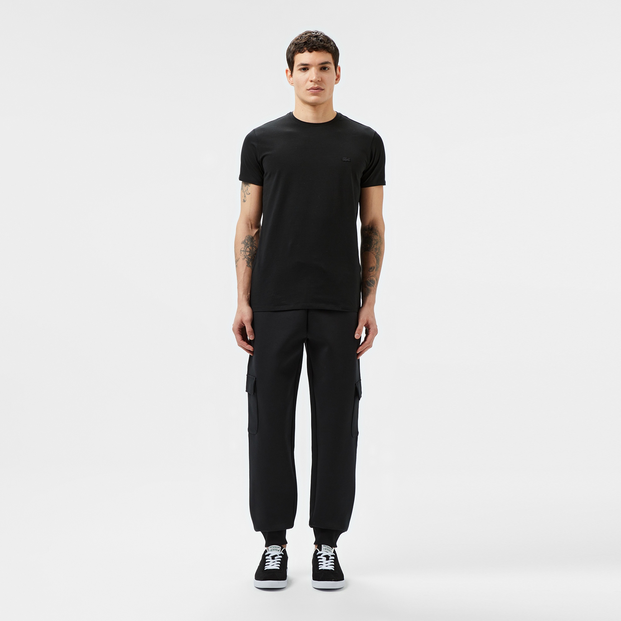 Lacoste Erkek Loose Fit Siyah Eşofman Altı