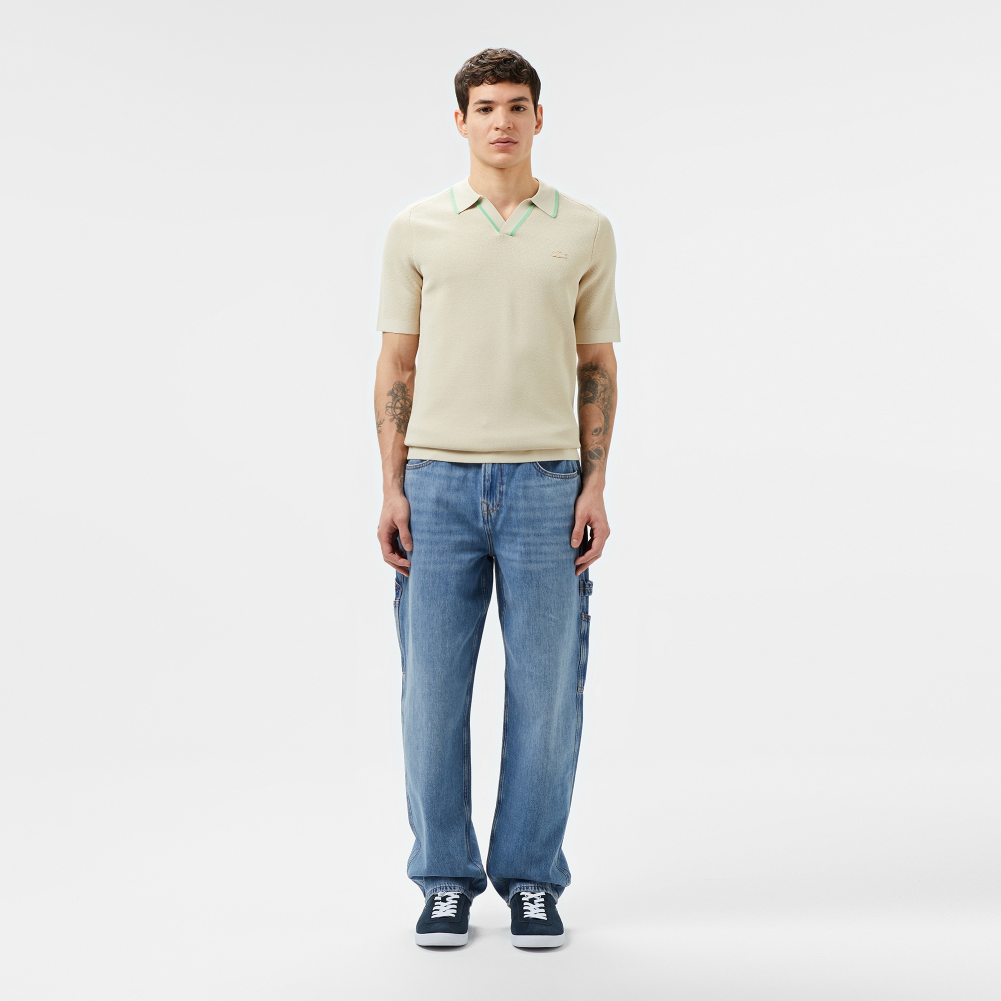 Lacoste Erkek Koyu Mavi Jean Pantolon