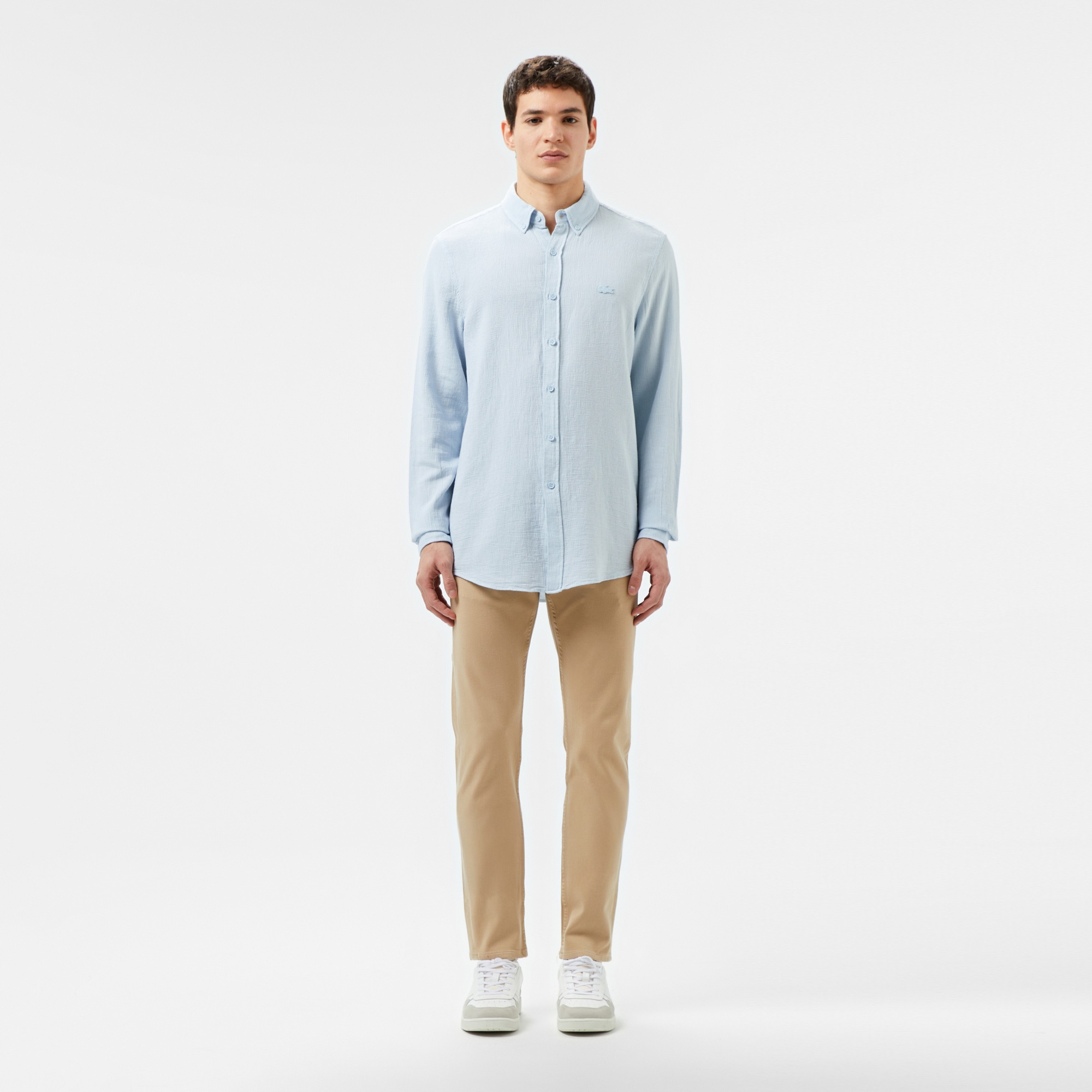 Lacoste Erkek Slim Fit Bej Jean Pantolon