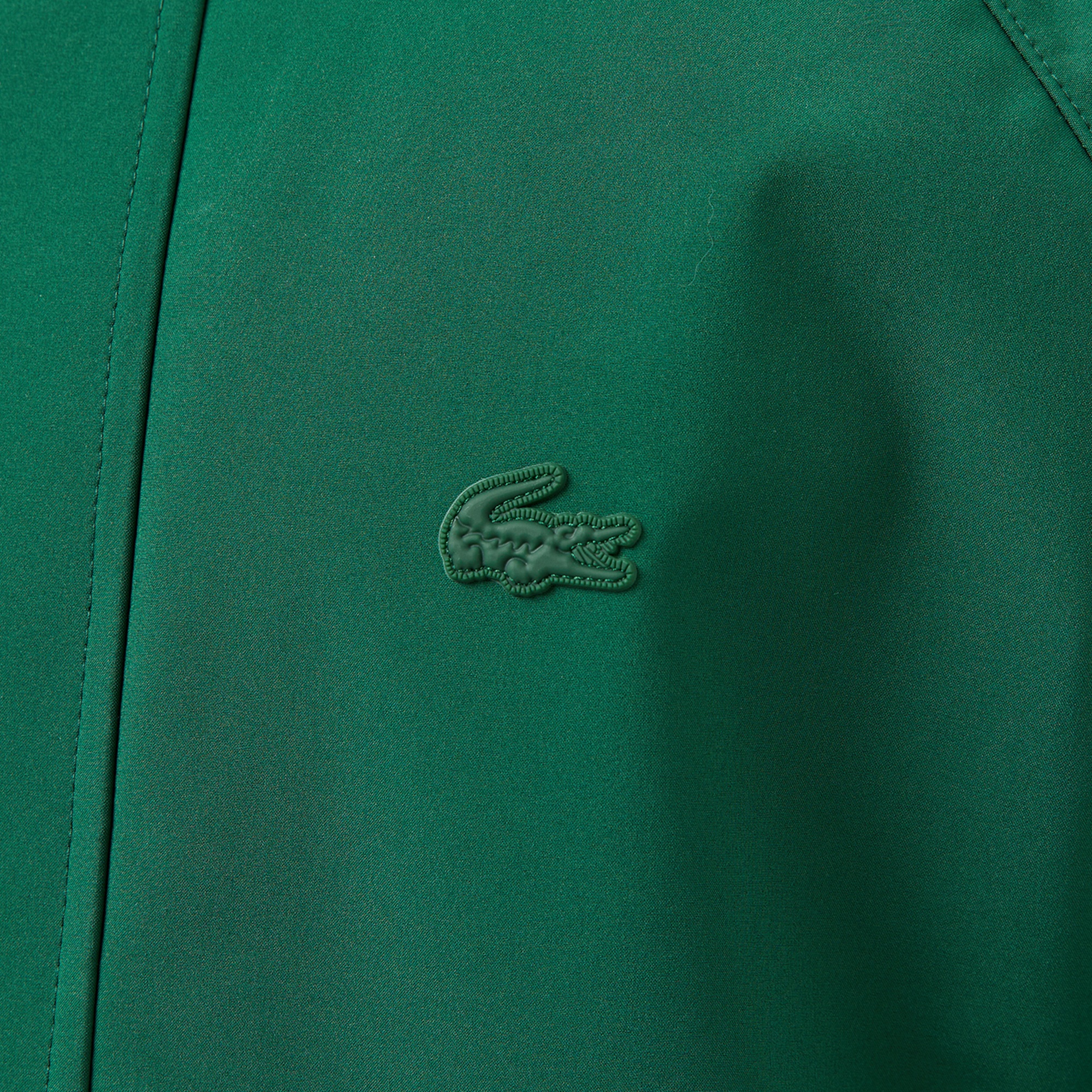 Lacoste Erkek Regular Fit Kapüşonlu Yeşil Yağmurluk