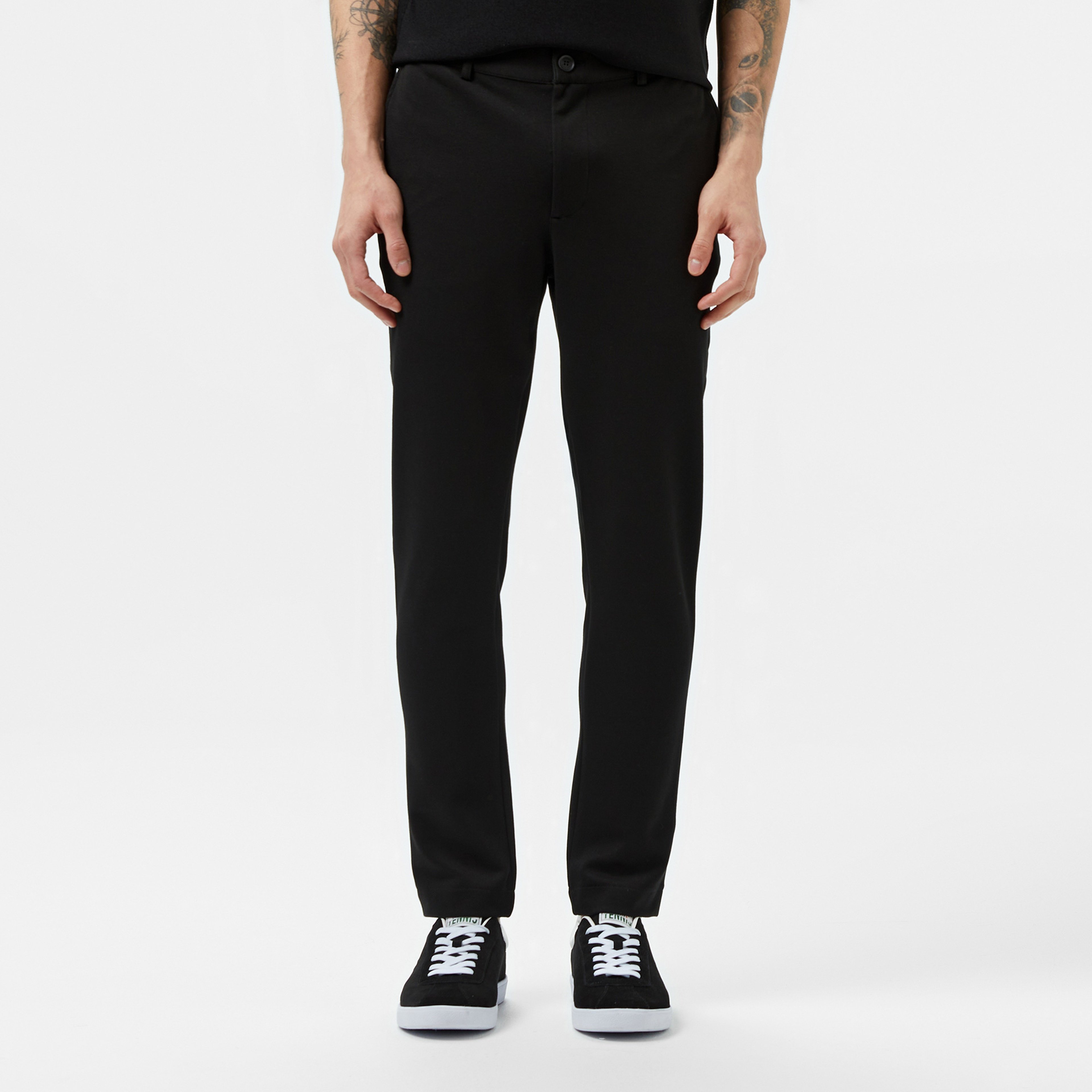 Erkek Regular Fit Siyah Pantolon