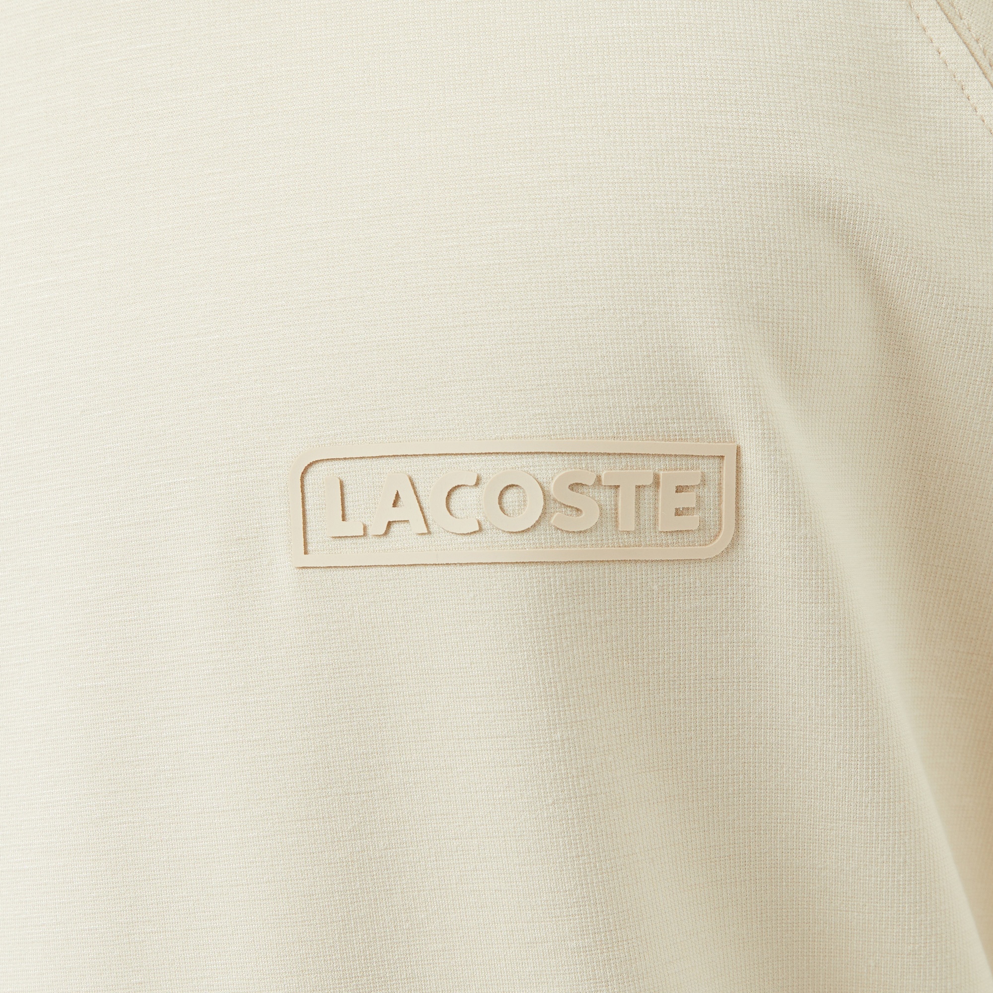 Lacoste Erkek Oversize Fit Bisiklet Yaka Bej T-Shirt
