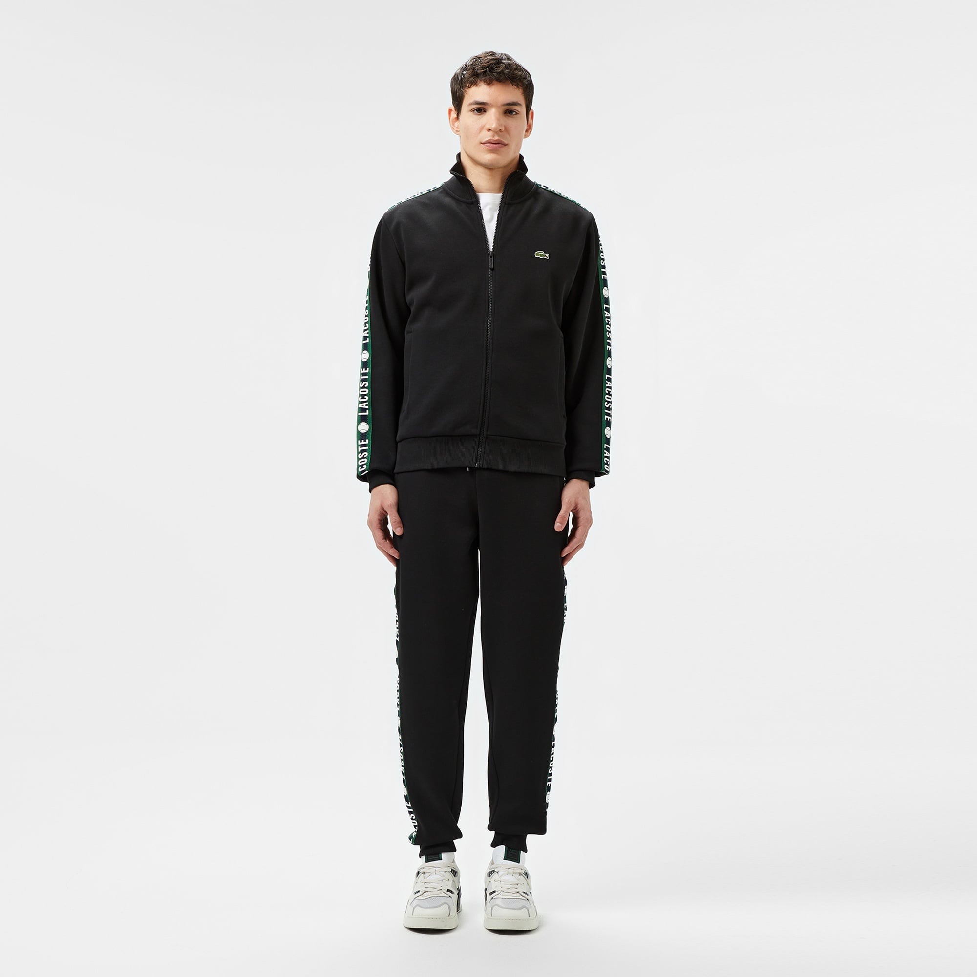 Lacoste Erkek Regular Fit Baskılı Siyah Eşofman Altı