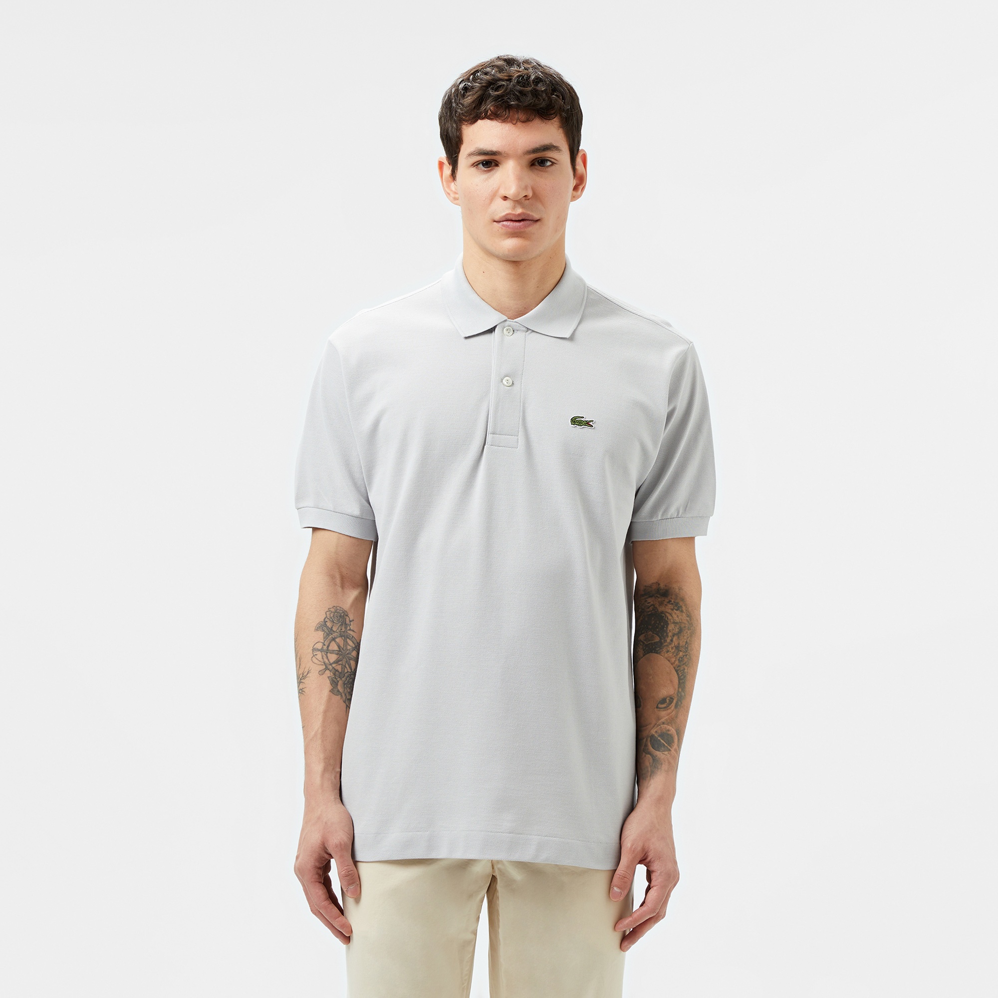 Lacoste L.12.12 Erkek Classic Fit Gri Polo