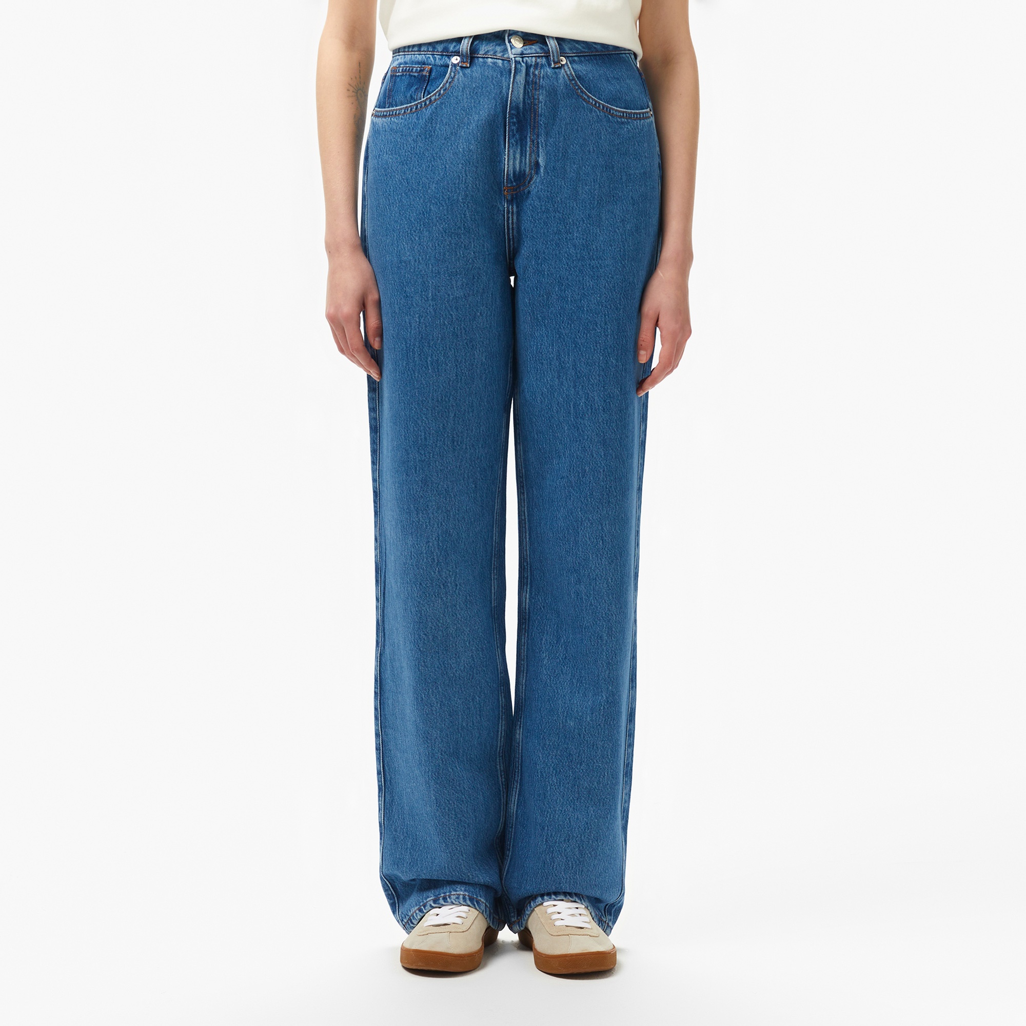 Lacoste Kadın Mavi Jean Pantolon