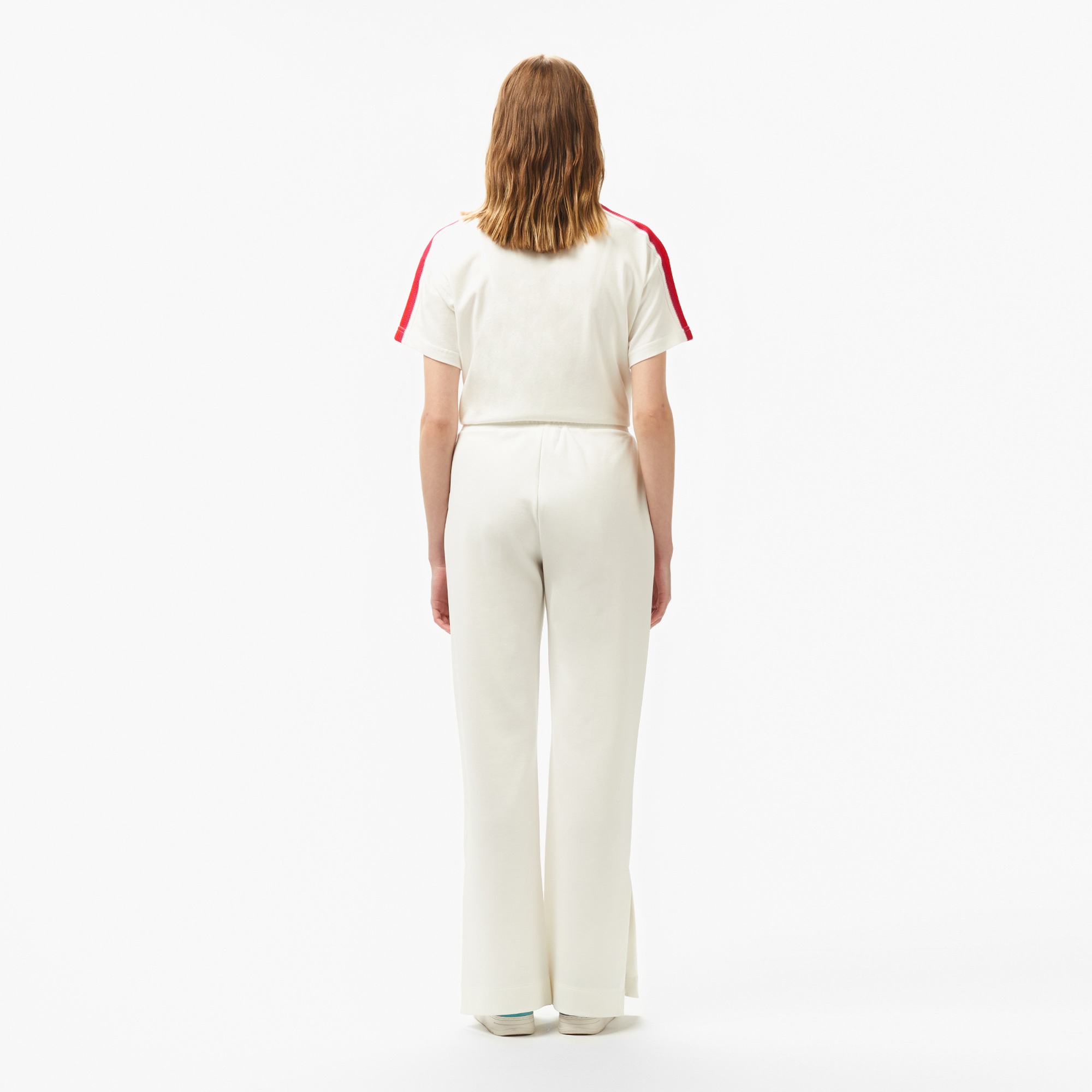 Lacoste Kadın Relaxed Fit Beyaz Pantolon