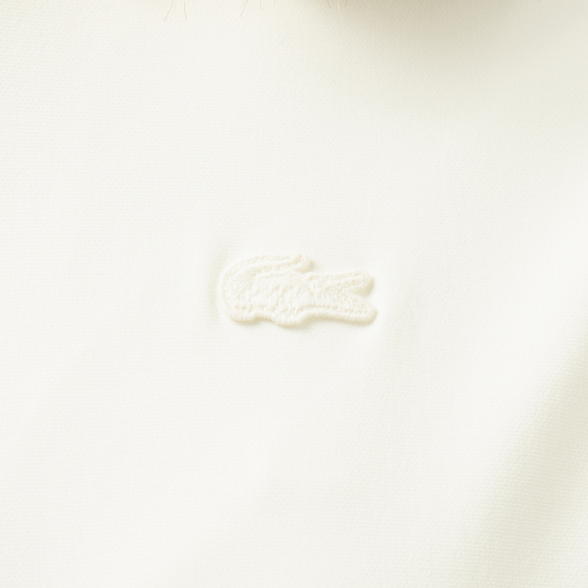 Lacoste Kadın Kapüşonlu Beyaz Ceket