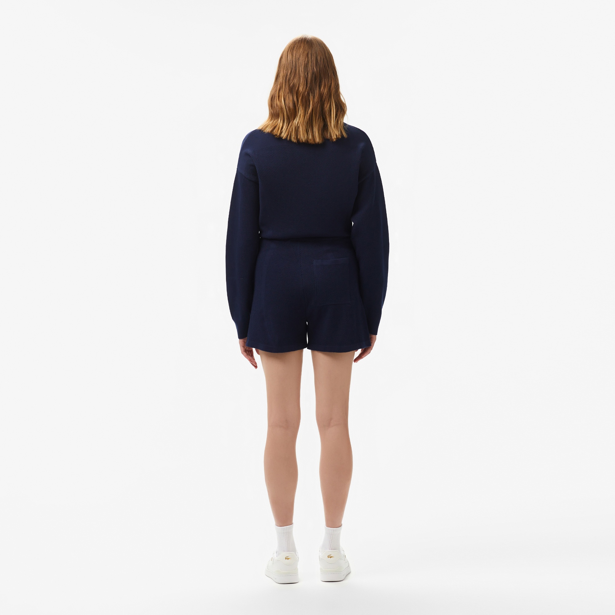 Lacoste Kadın Relaxed Fit Lacivert Şort