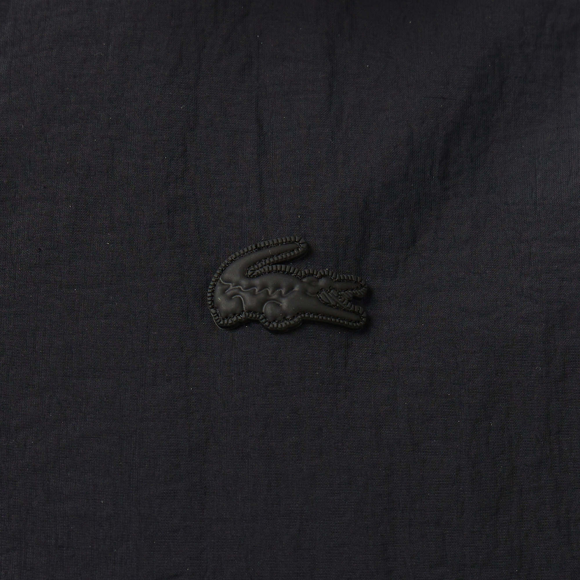 Lacoste Kadın Kapüşonlu Siyah Yağmurluk