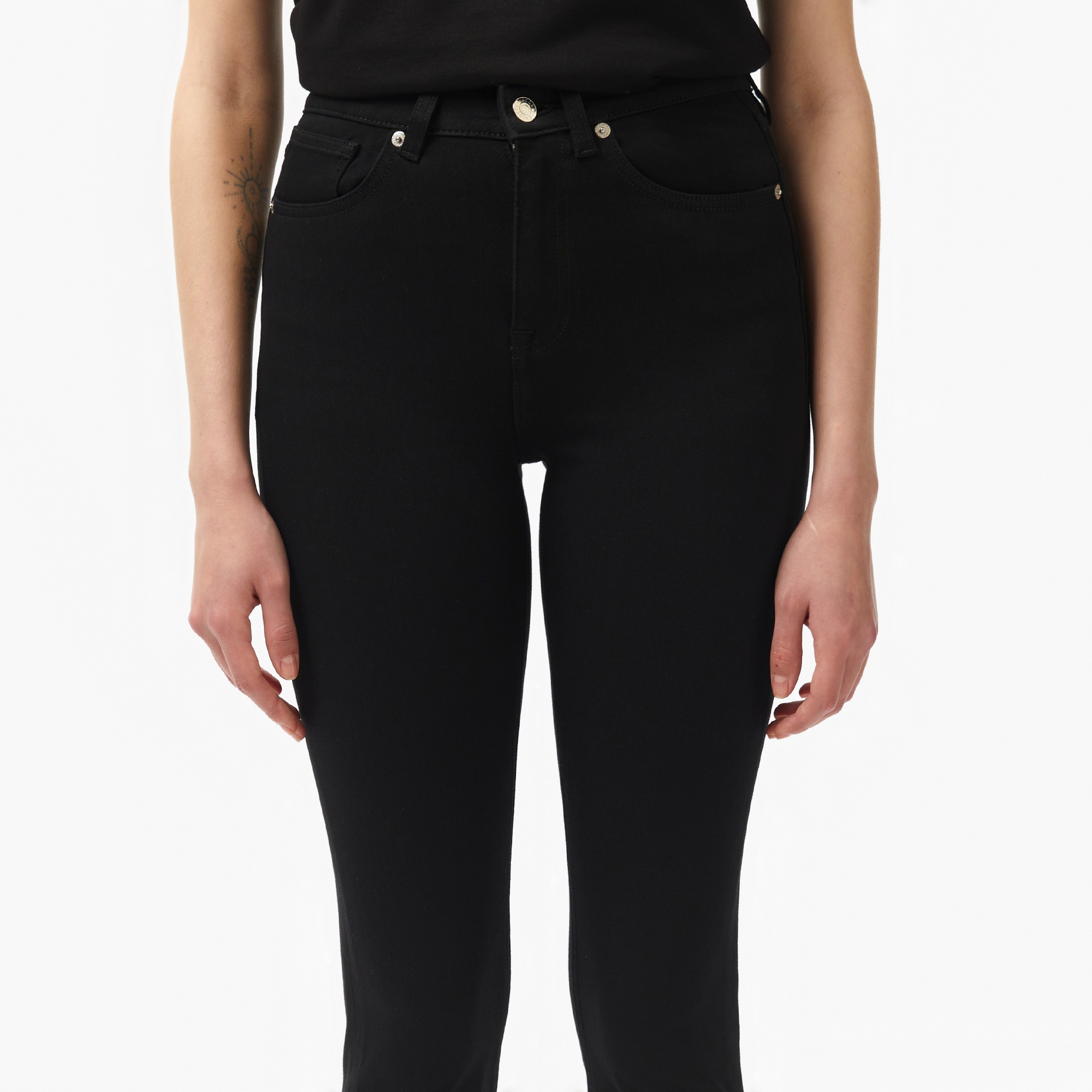 Lacoste Kadın Skinny Fit Siyah Jean Pantolon