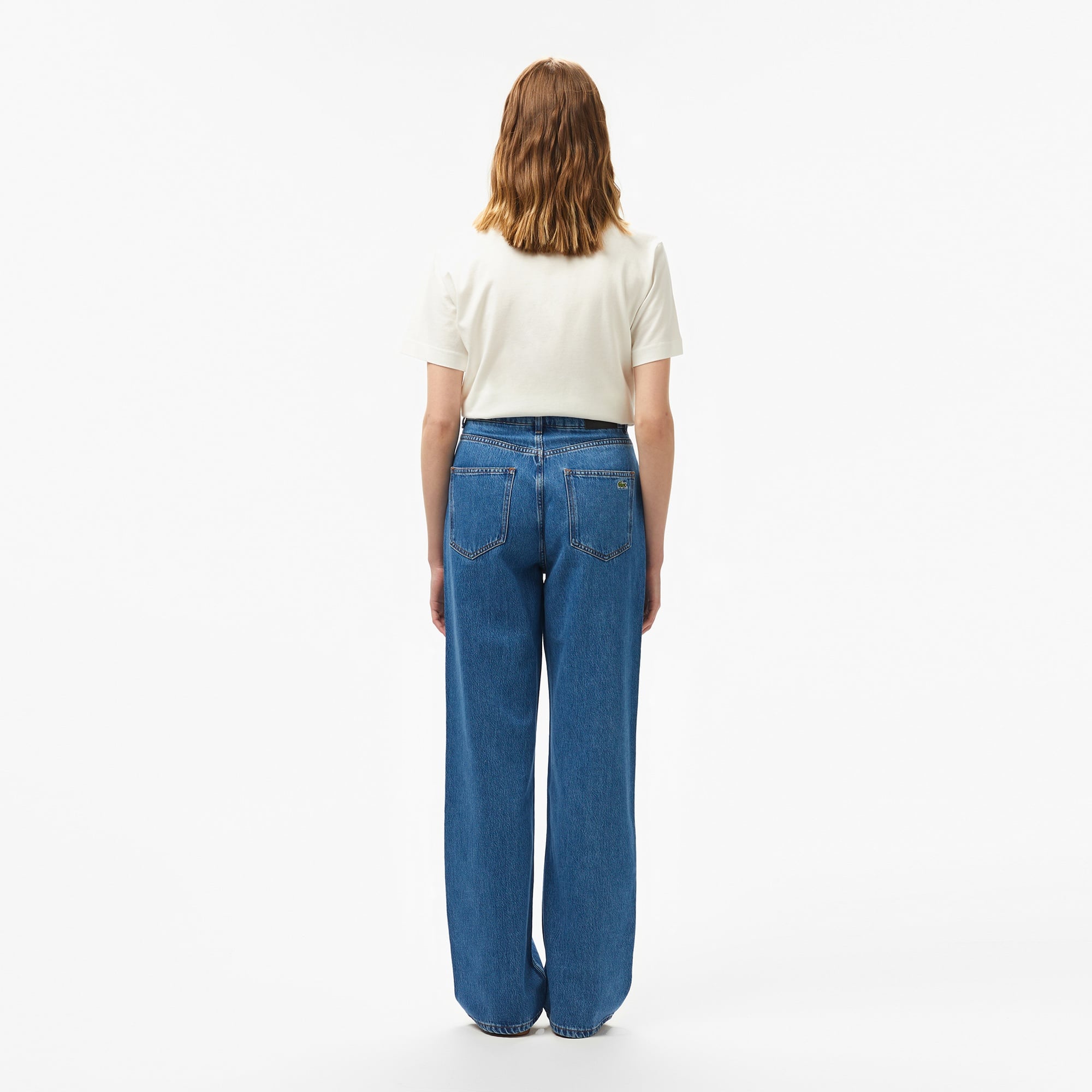 Lacoste Kadın Mavi Jean Pantolon