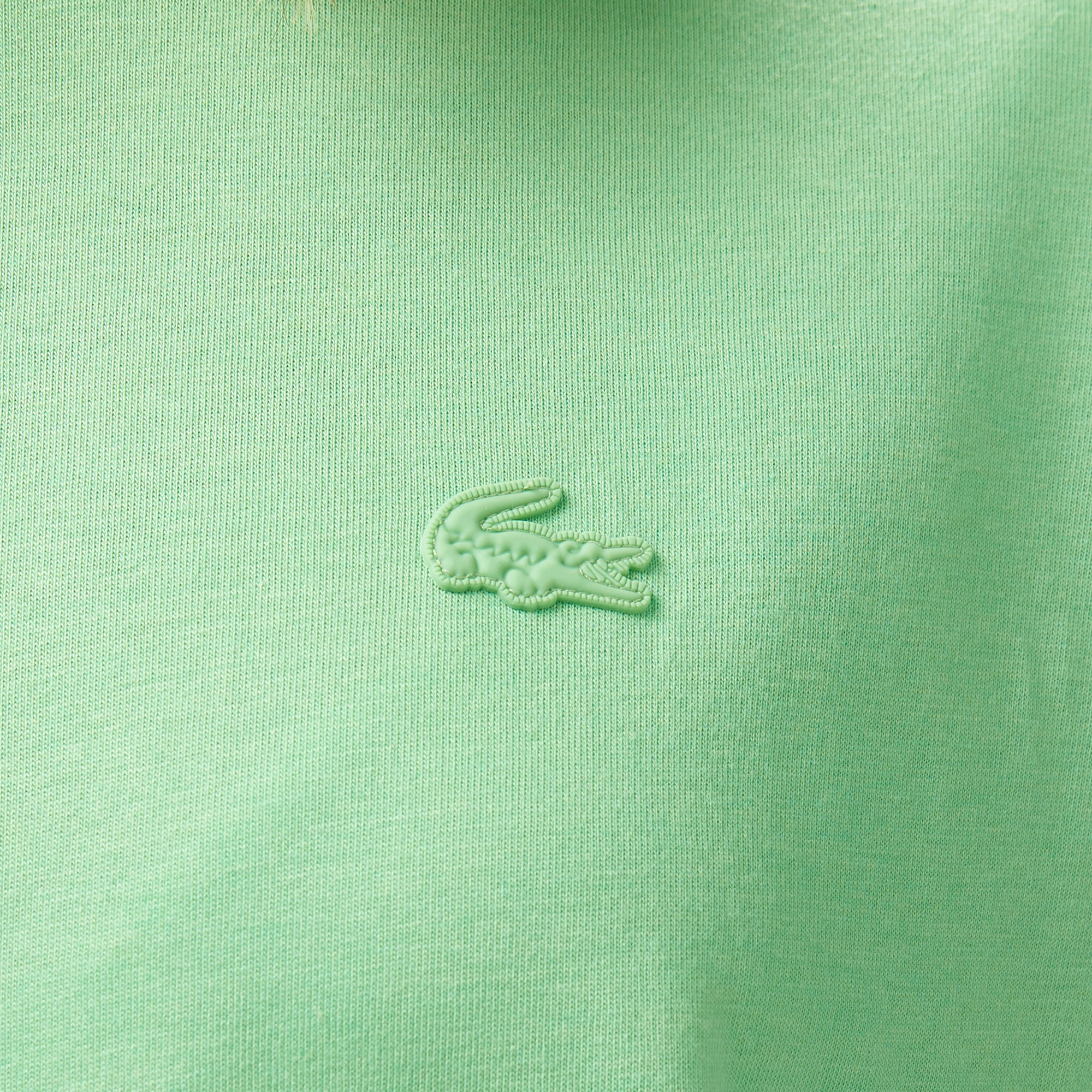 Lacoste Kadın Loose Fit Bisiklet Yaka Açık Yeşil T-Shirt