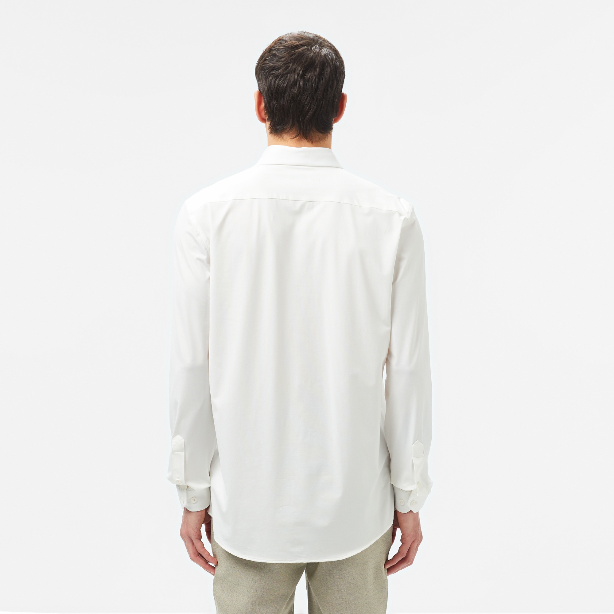 Erkek Classic Fit Beyaz Gömlek