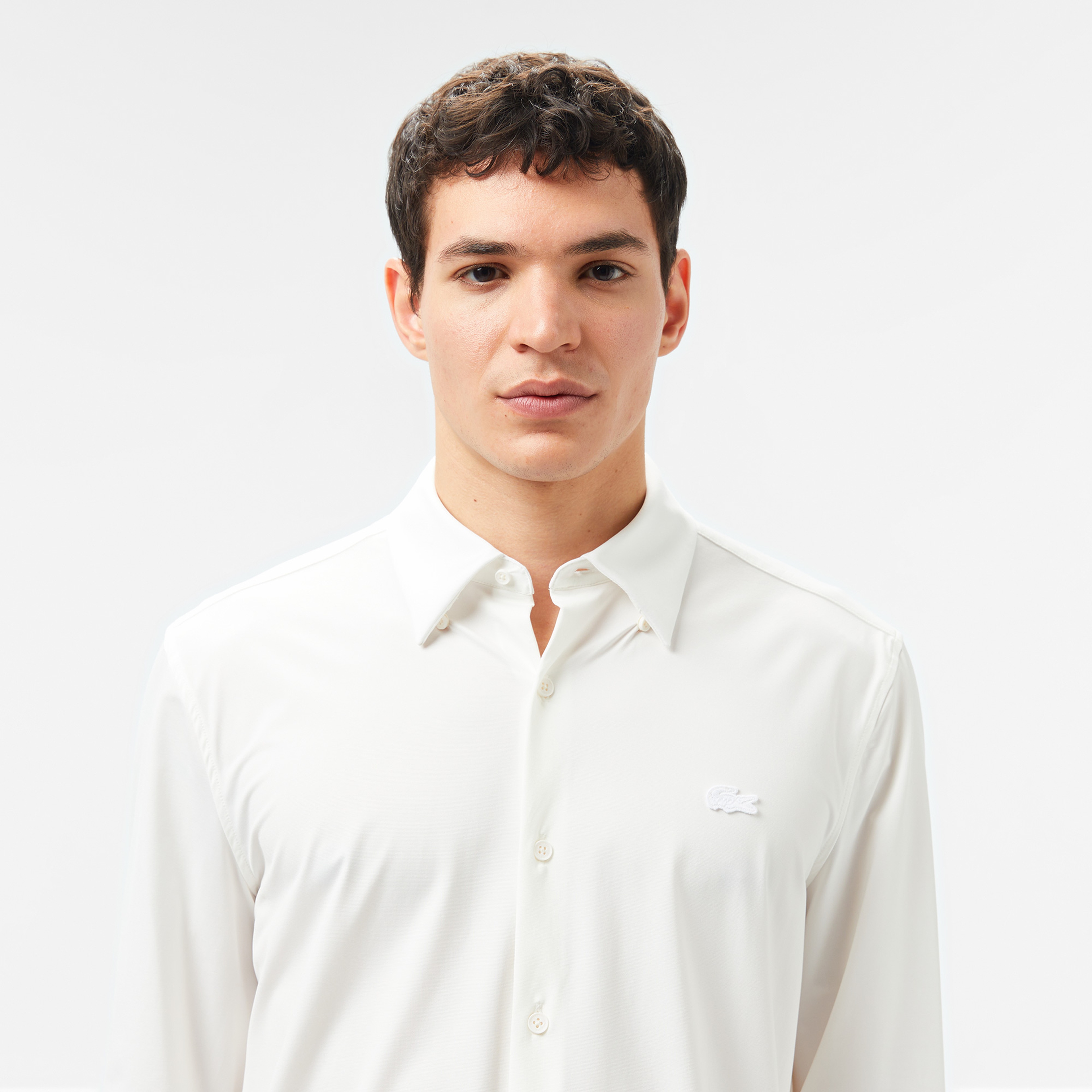 Erkek Classic Fit Beyaz Gömlek