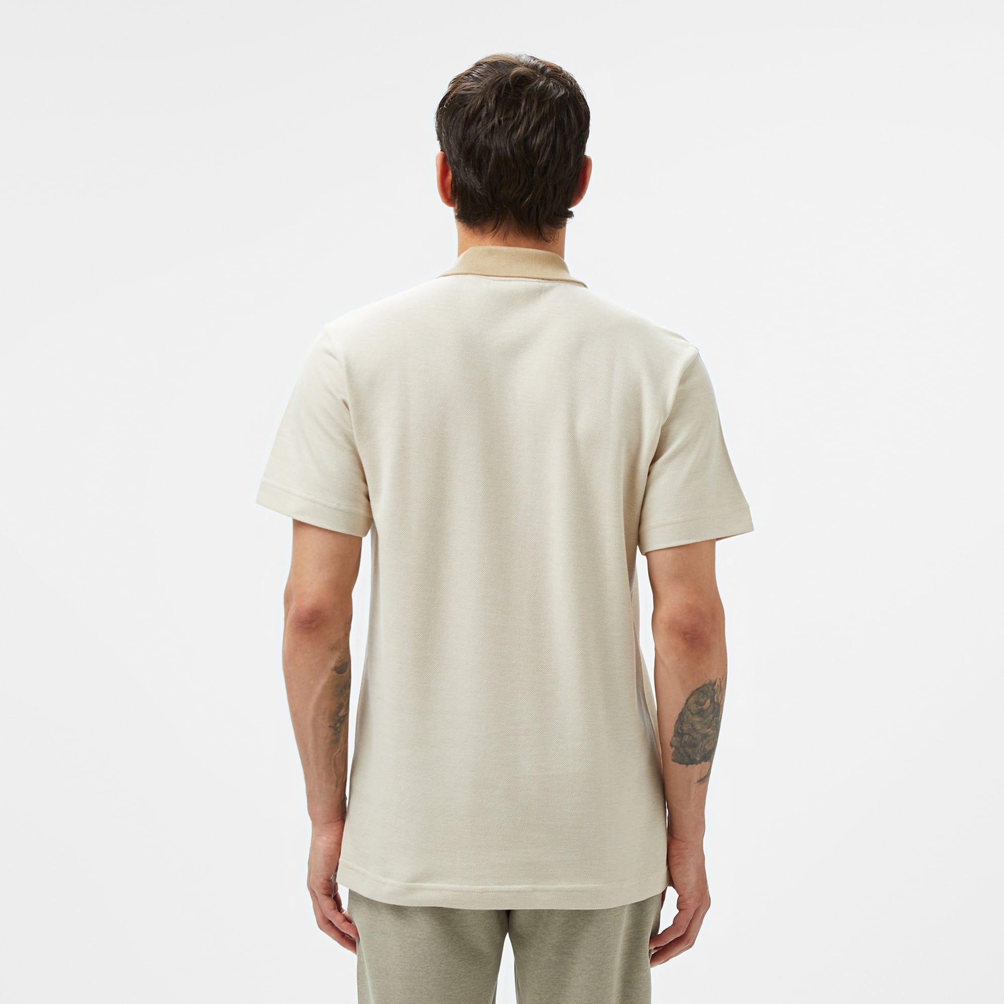 Erkek Oversize Fit Bej Polo