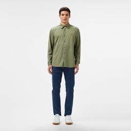 Lacoste Erkek Slim Fit Haki Gömlek Yeşil