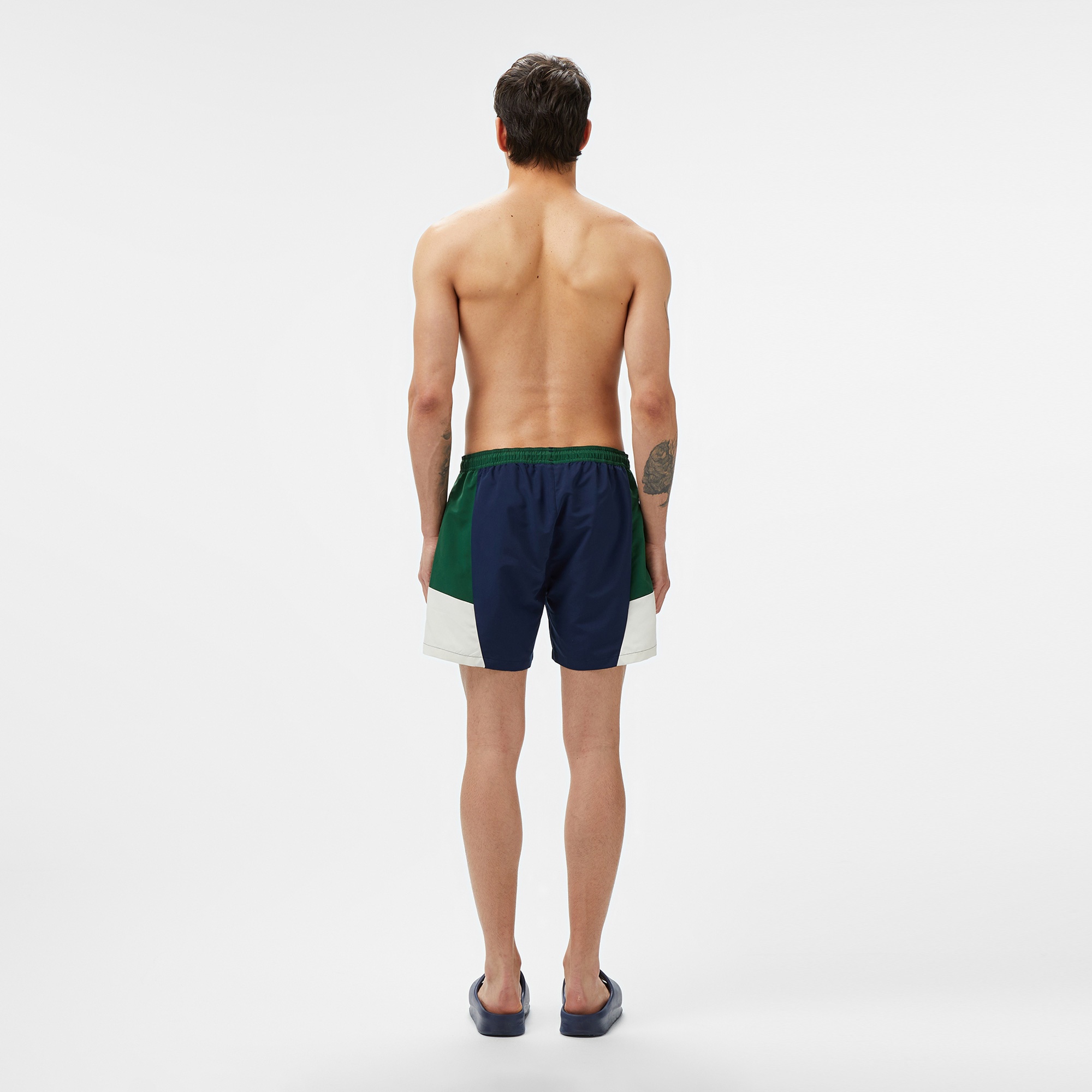 Lacoste Erkek Renk Bloklu Lacivert Mayo