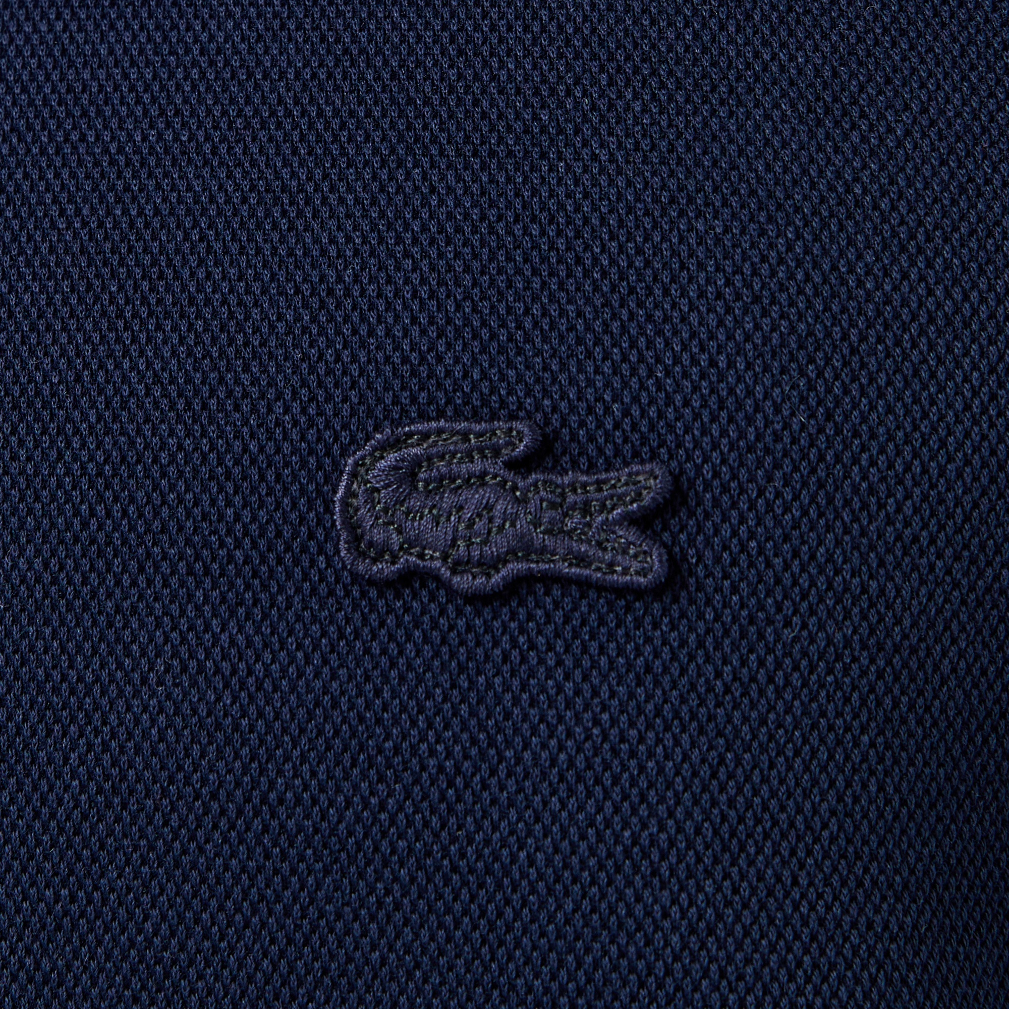 Lacoste Erkek Regular Fit Renk Bloklu Fermuarlı Lacivert Sweatshirt