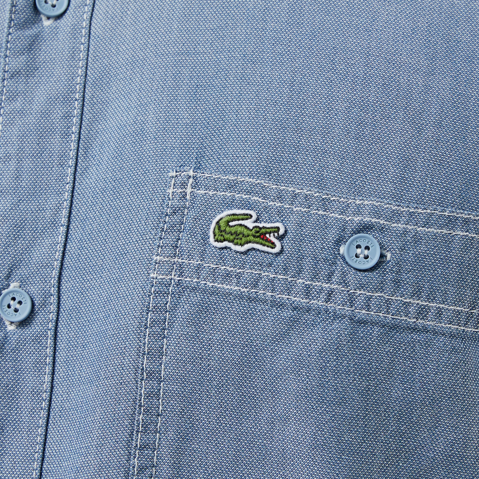 Lacoste Erkek Regular Fit Liyosel Mavi Gömlek