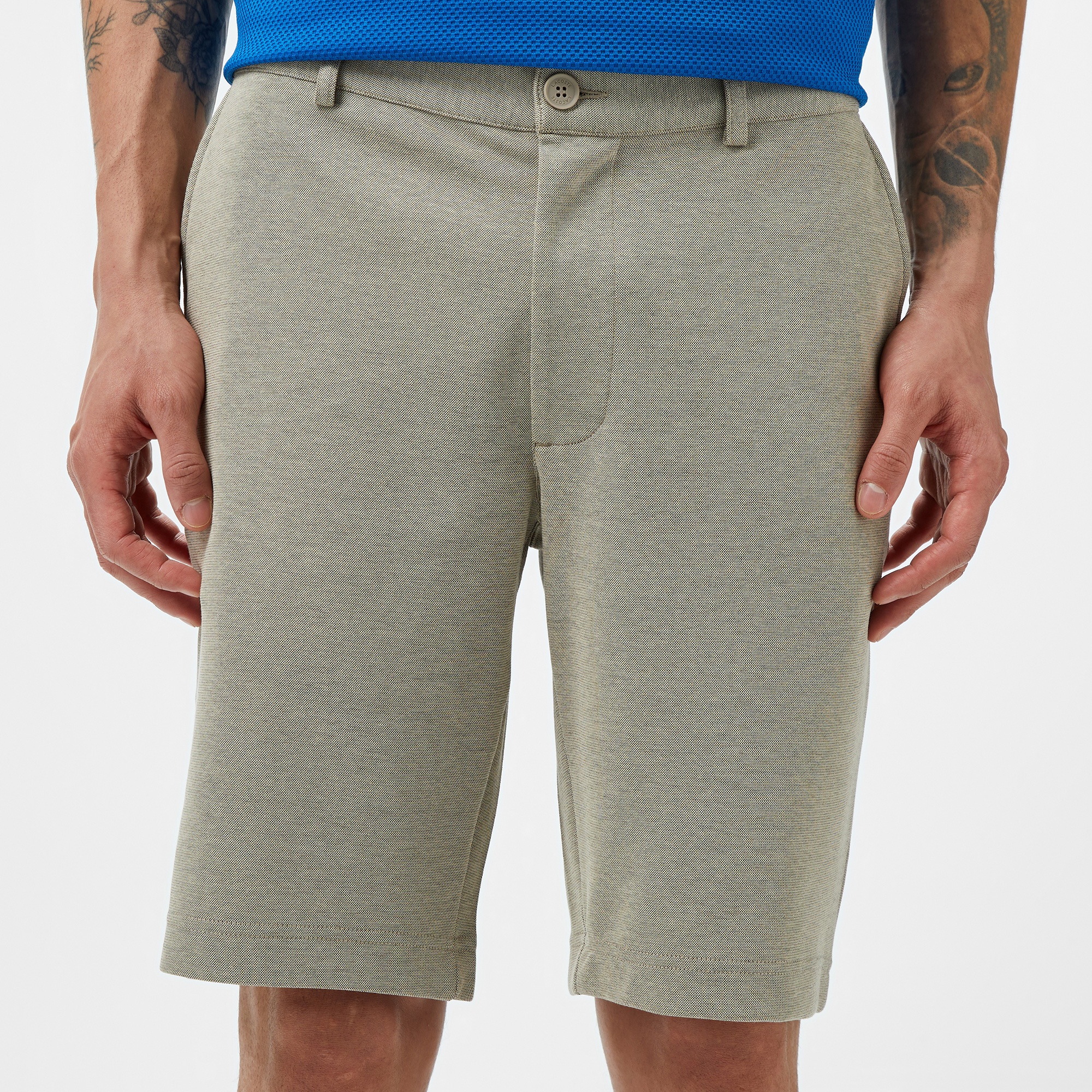 Lacoste Erkek Tapered Fit Bej Bermuda Şort