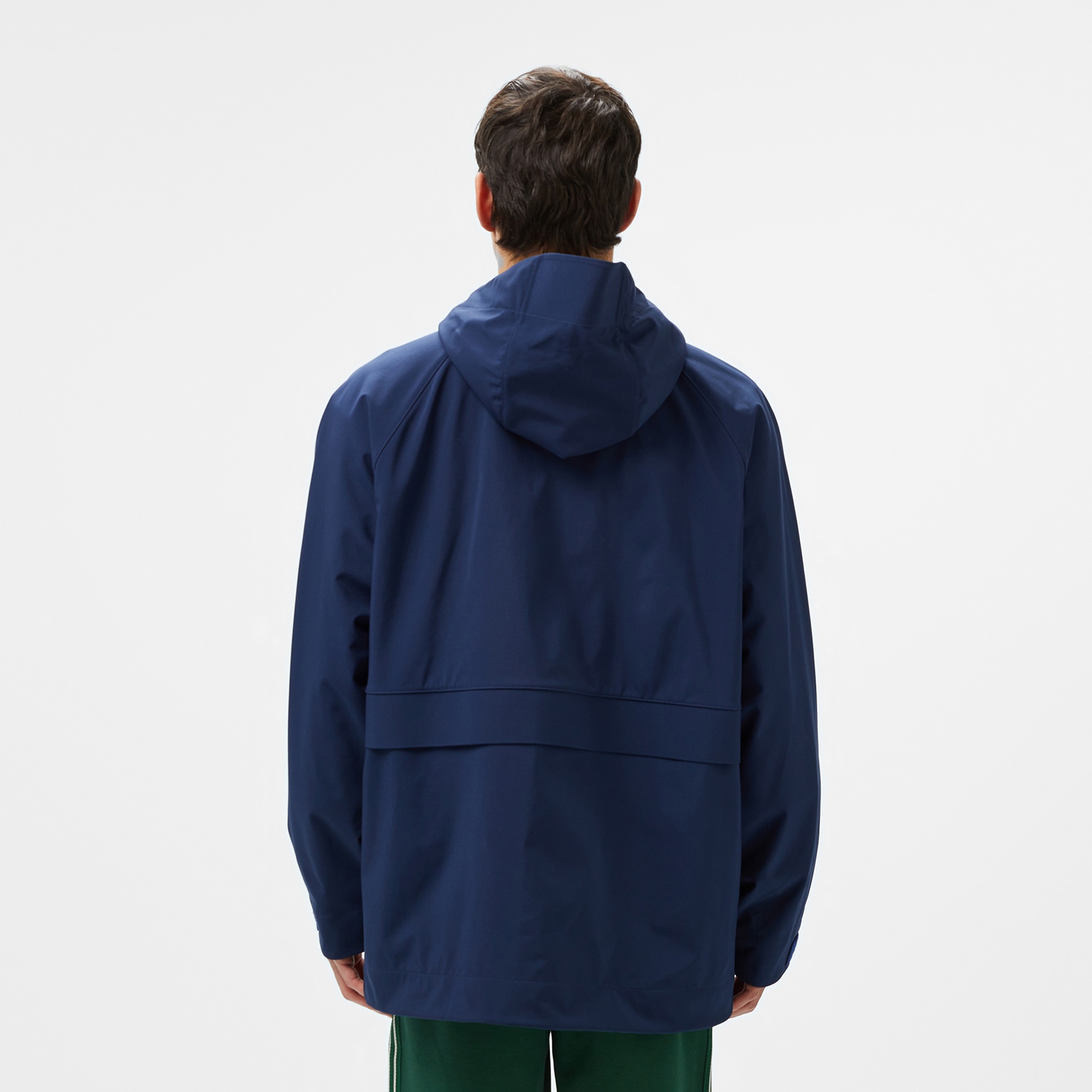 Lacoste Erkek Regular Fit Kapüşonlu Lacivert Yağmurluk