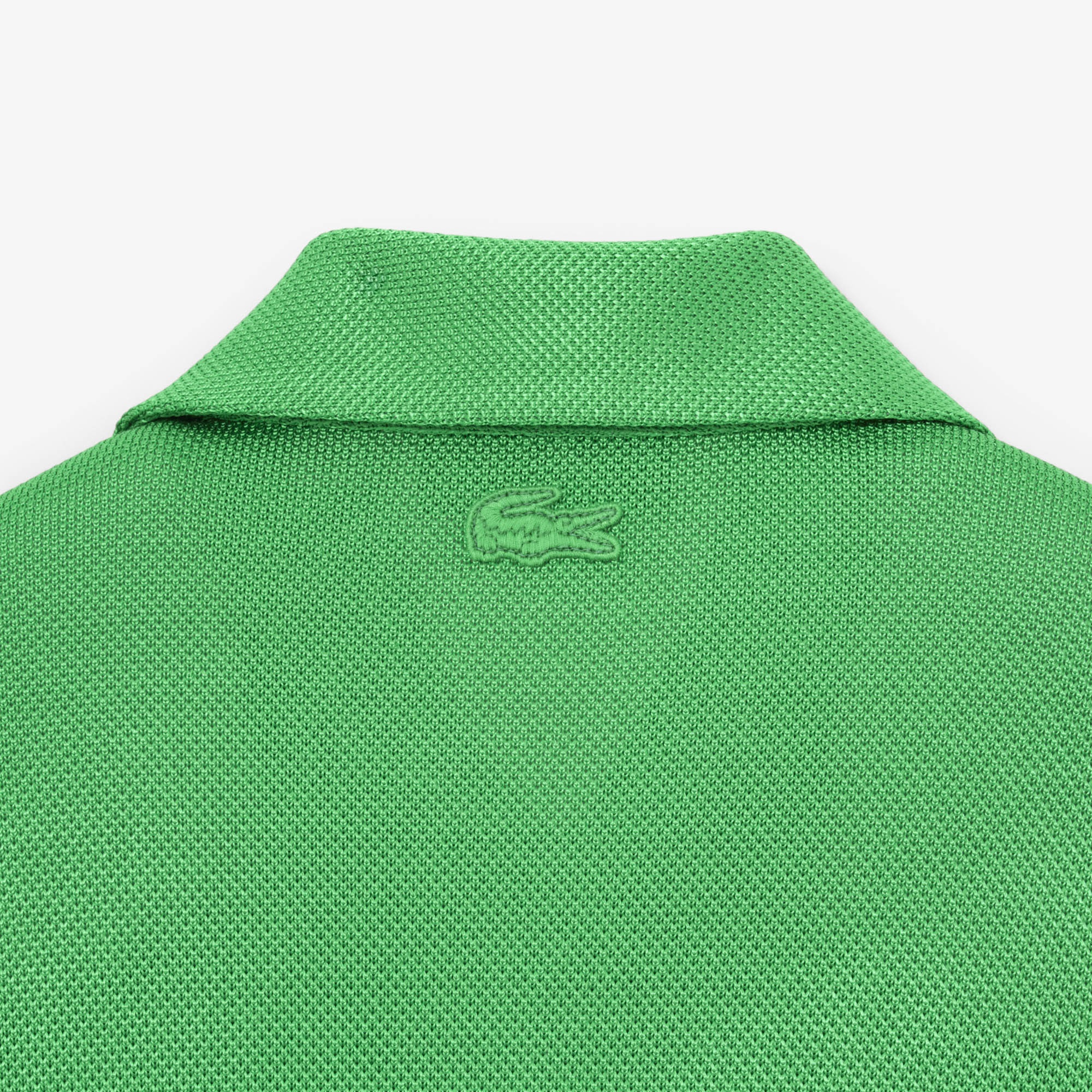 Lacoste SS25 RUNWAY Kadın Slim Fit Saten Yeşil Polo
