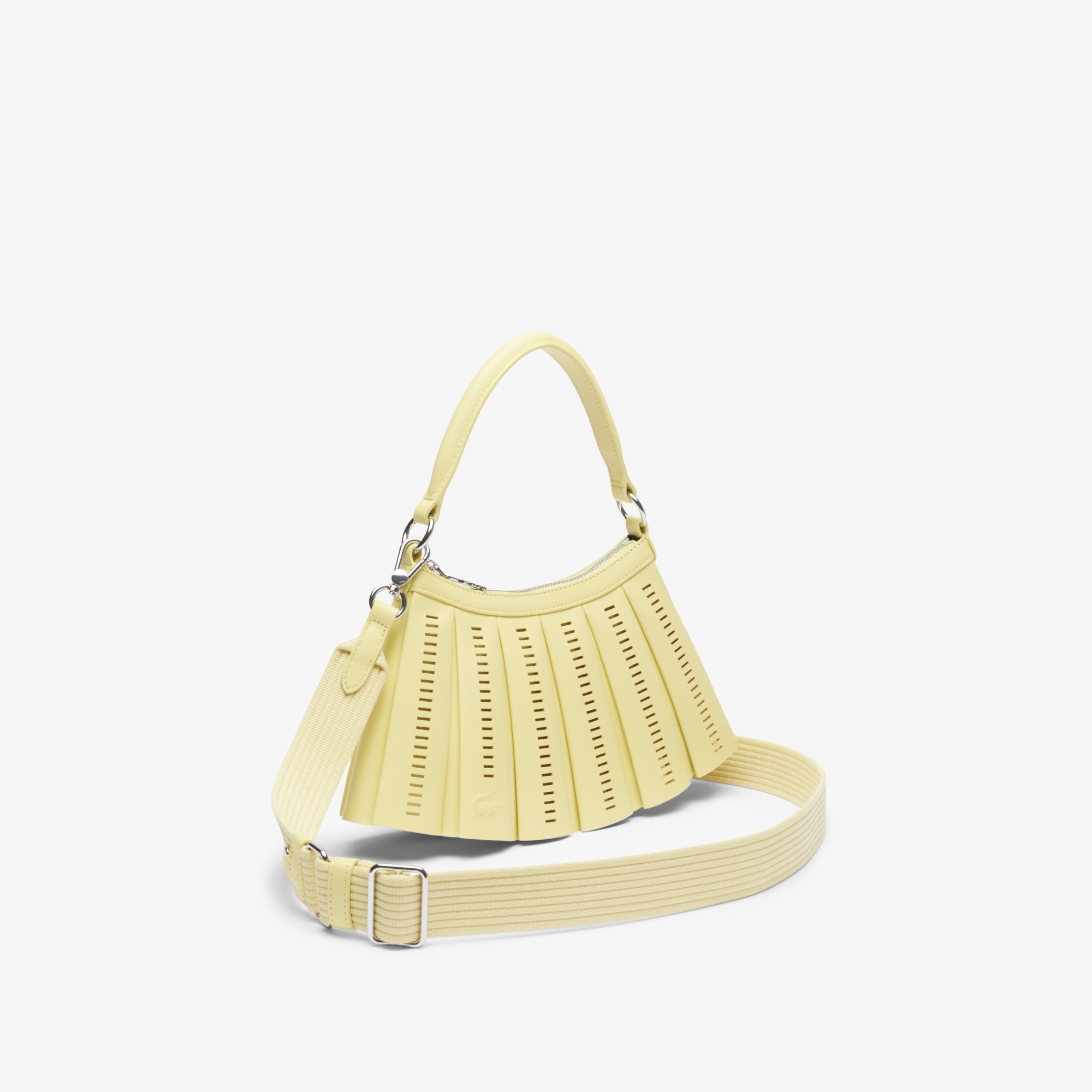 SS25 RUNWAY Small Lenglen Unisex Deri Sarı Omuz Çantası