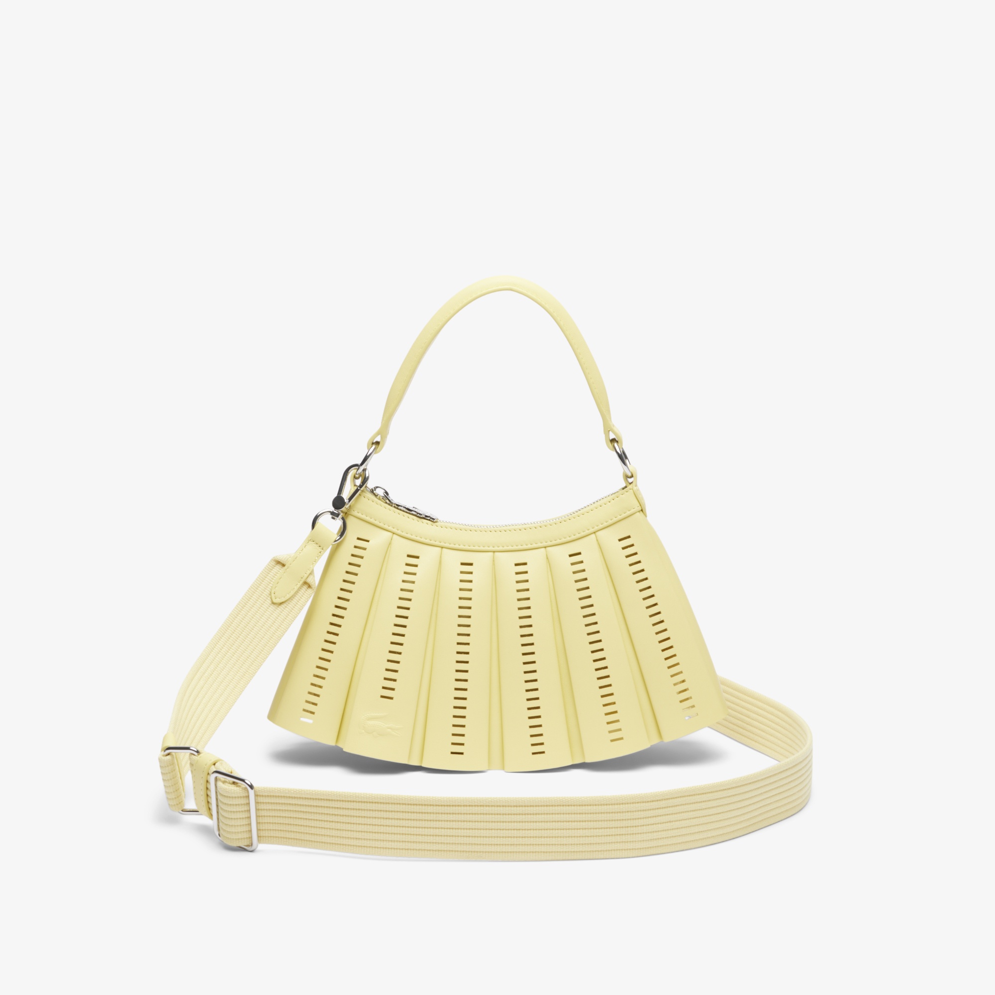 SS25 RUNWAY Small Lenglen Unisex Deri Sarı Omuz Çantası