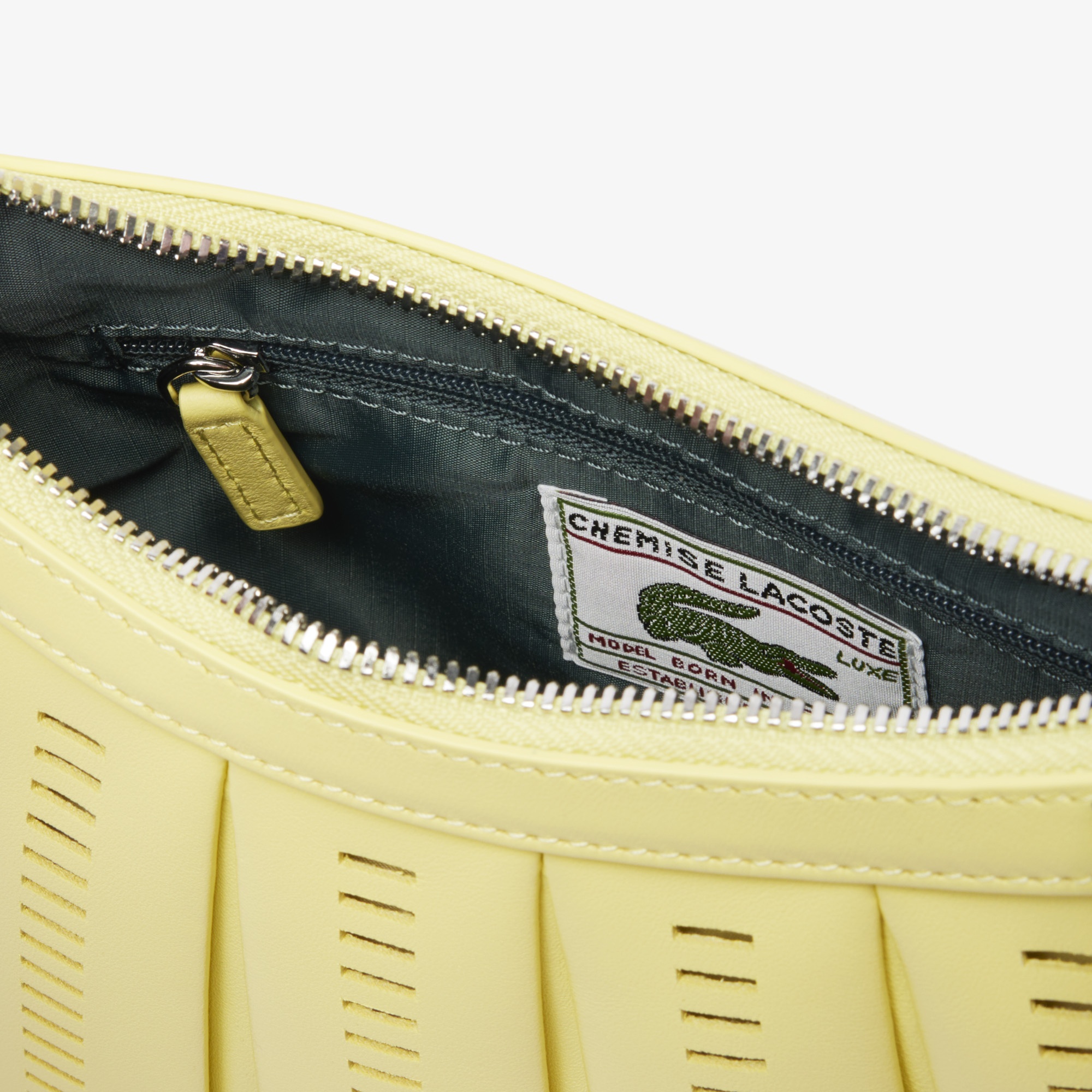 SS25 RUNWAY Small Lenglen Unisex Deri Sarı Omuz Çantası