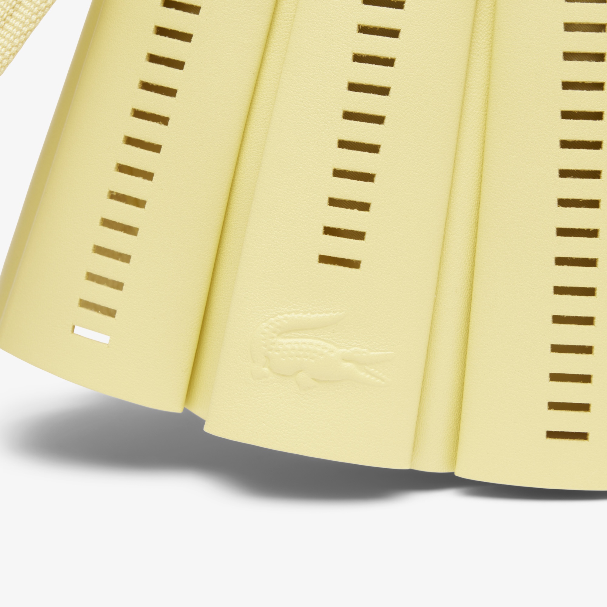 SS25 RUNWAY Small Lenglen Unisex Deri Sarı Omuz Çantası