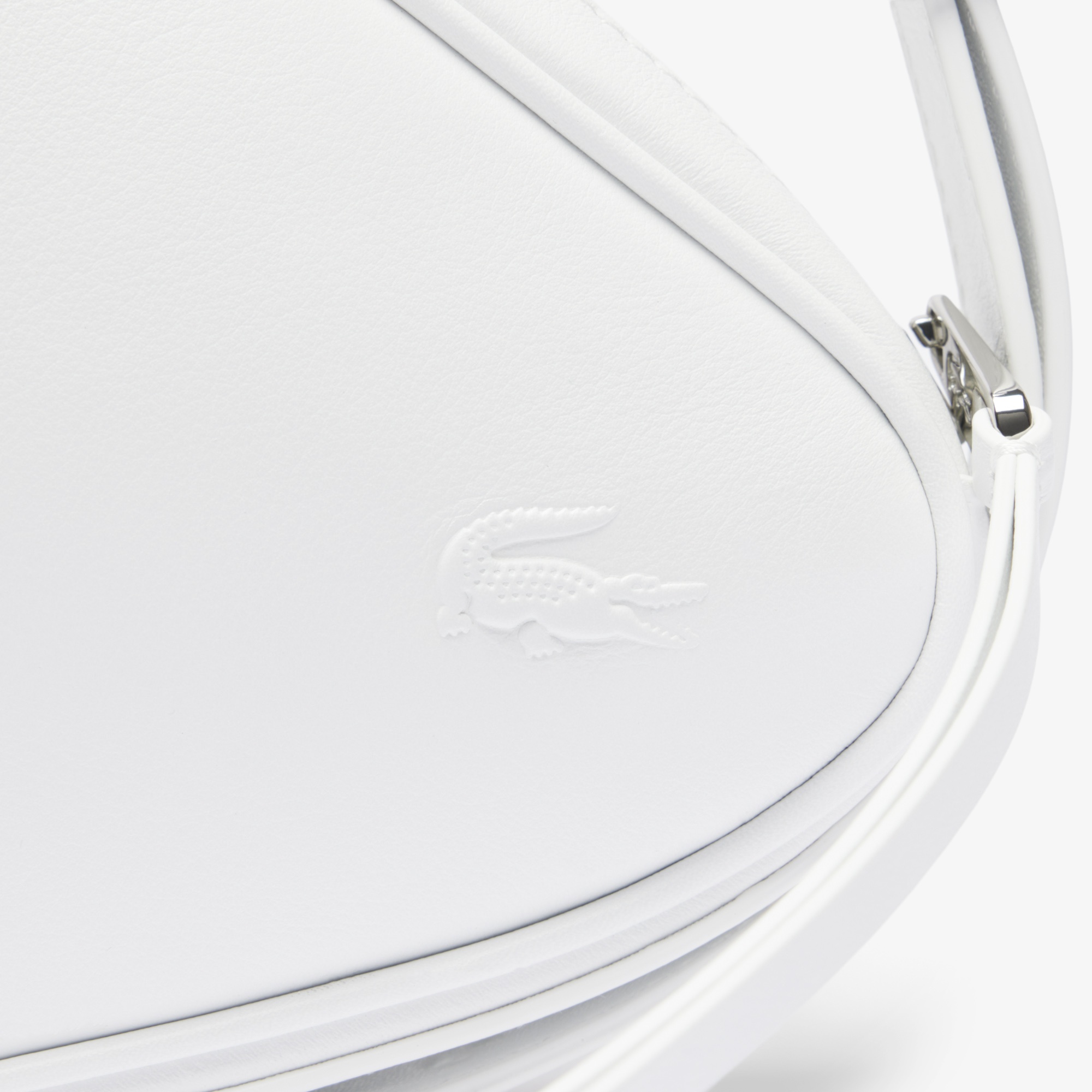 SS25 RUNWAY Hobo Unisex Deri Beyaz Omuz Çantası